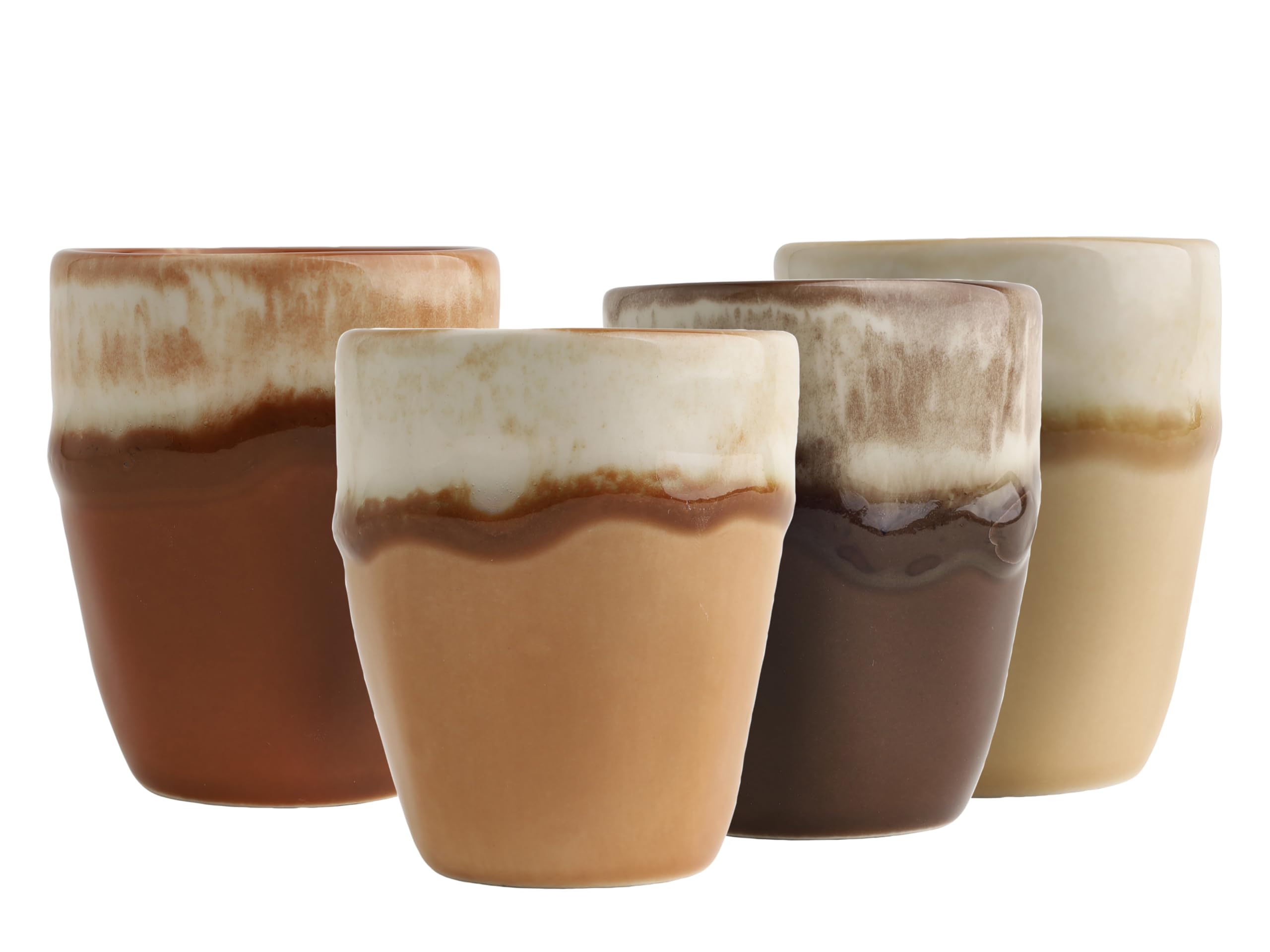 Creatable, 24737, Serie Squeezy Mocha Mousse, 4-teiliges Geschirrset für 4 Pers.