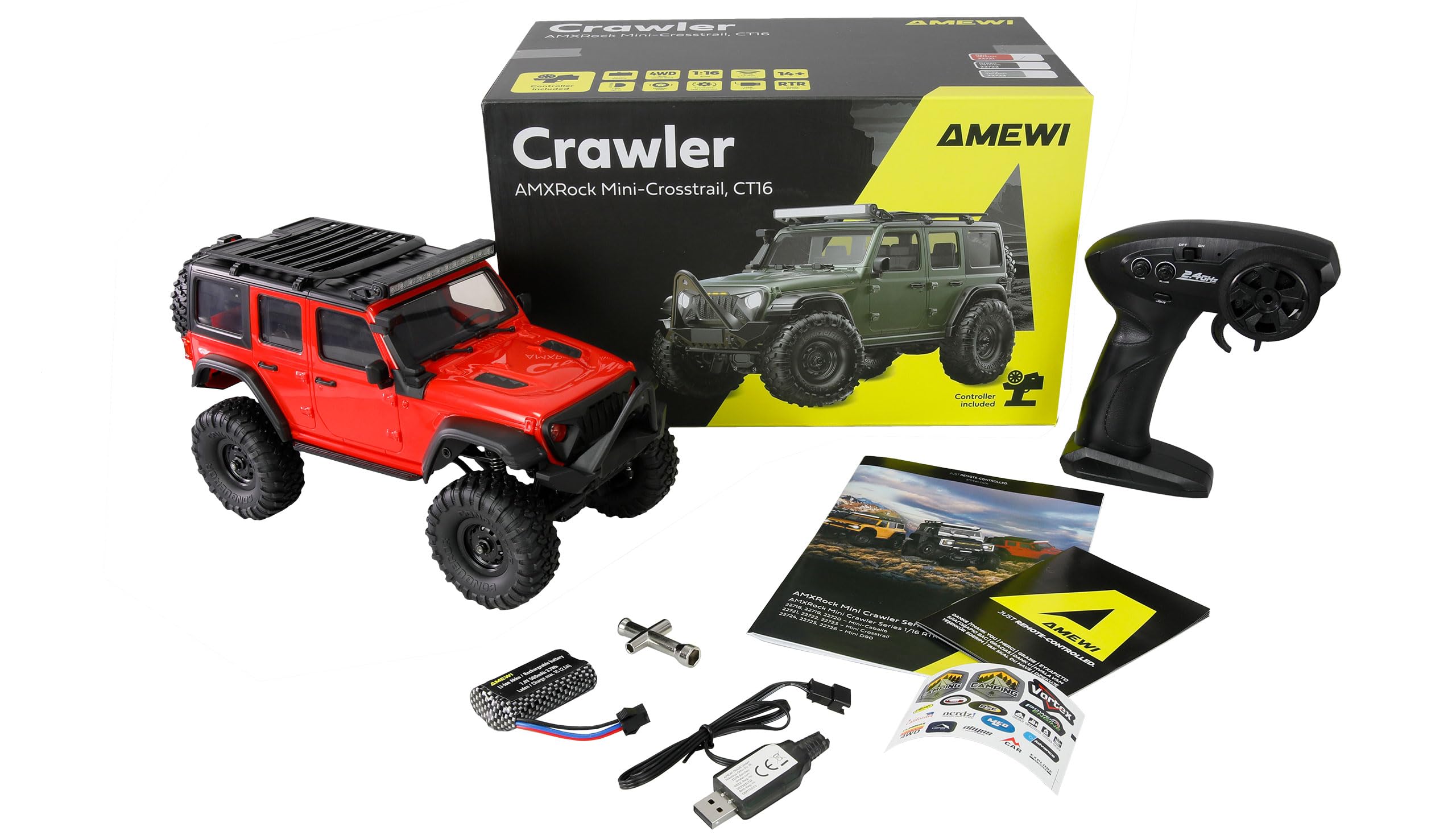 Amewi AMXRock Mini-Crosstrail Scale Crawler 4WD 1:16 RTR