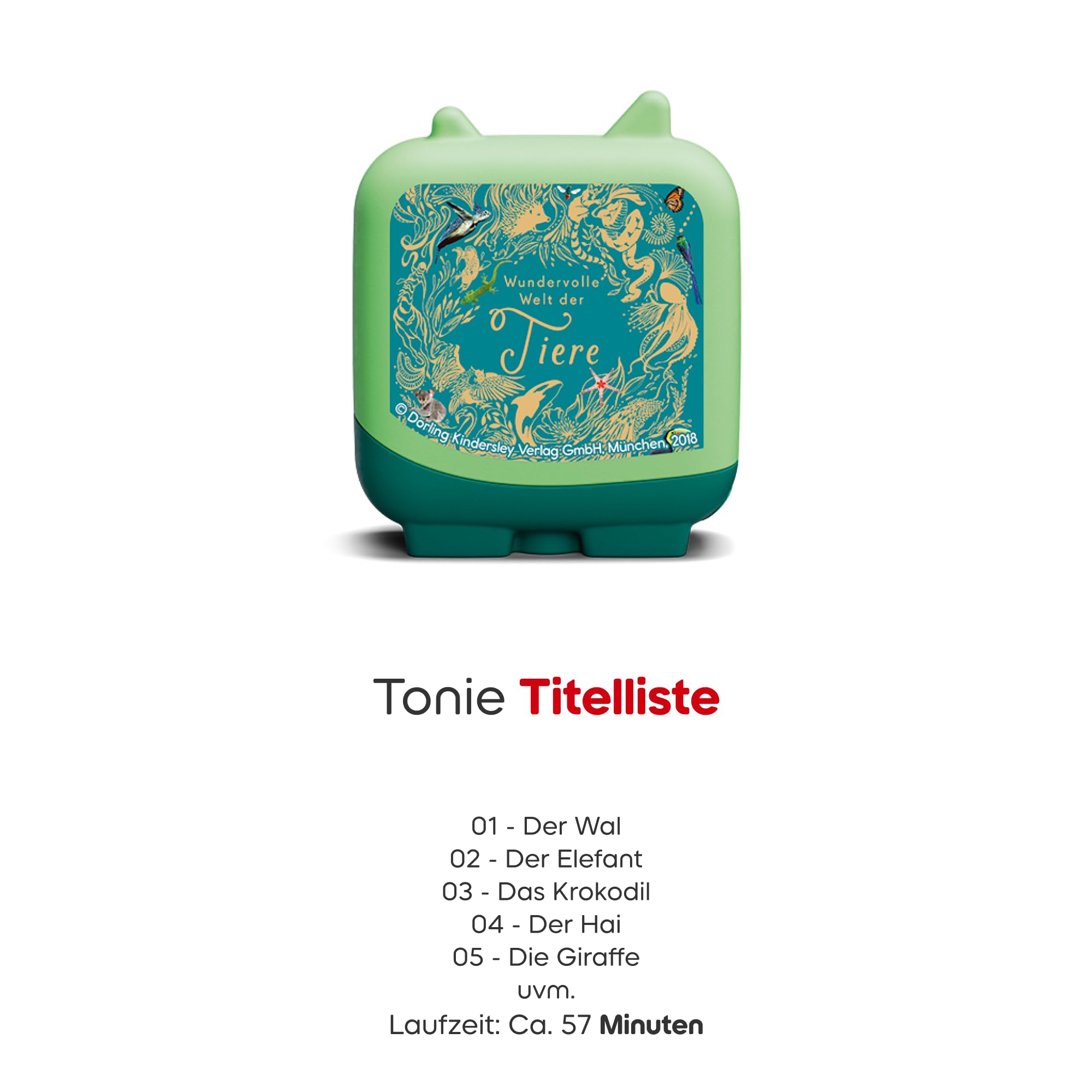 tonies Hörfigur für Toniebox, Wundervolle Welt der Tiere