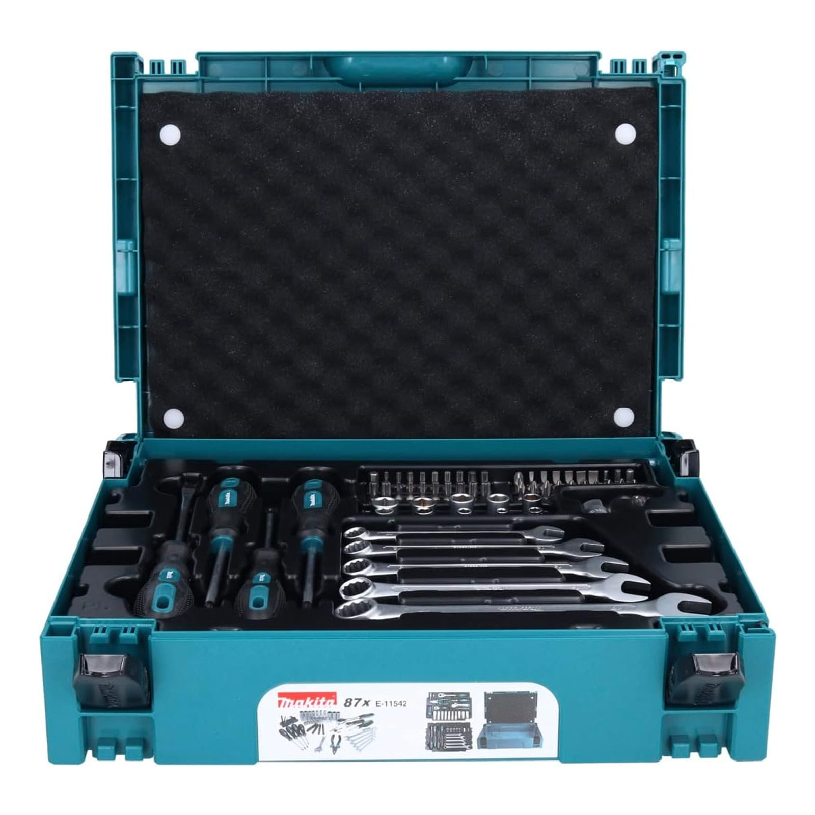 Makita E-11542 Handwerkzeugset im MAKPAC 87 tlg.