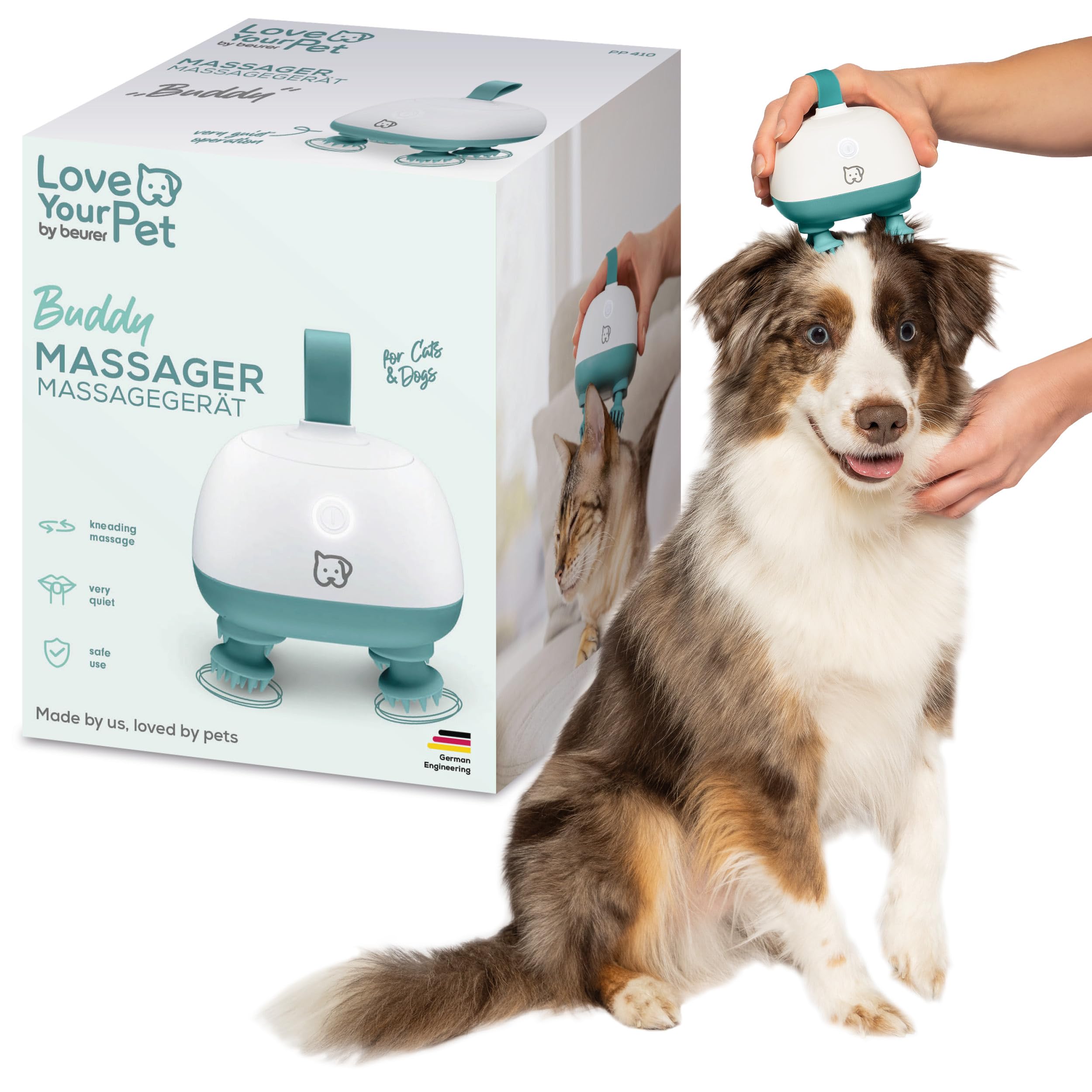 Love Your Pet by beurer Massagegerät Buddy für Hunde und Katzen