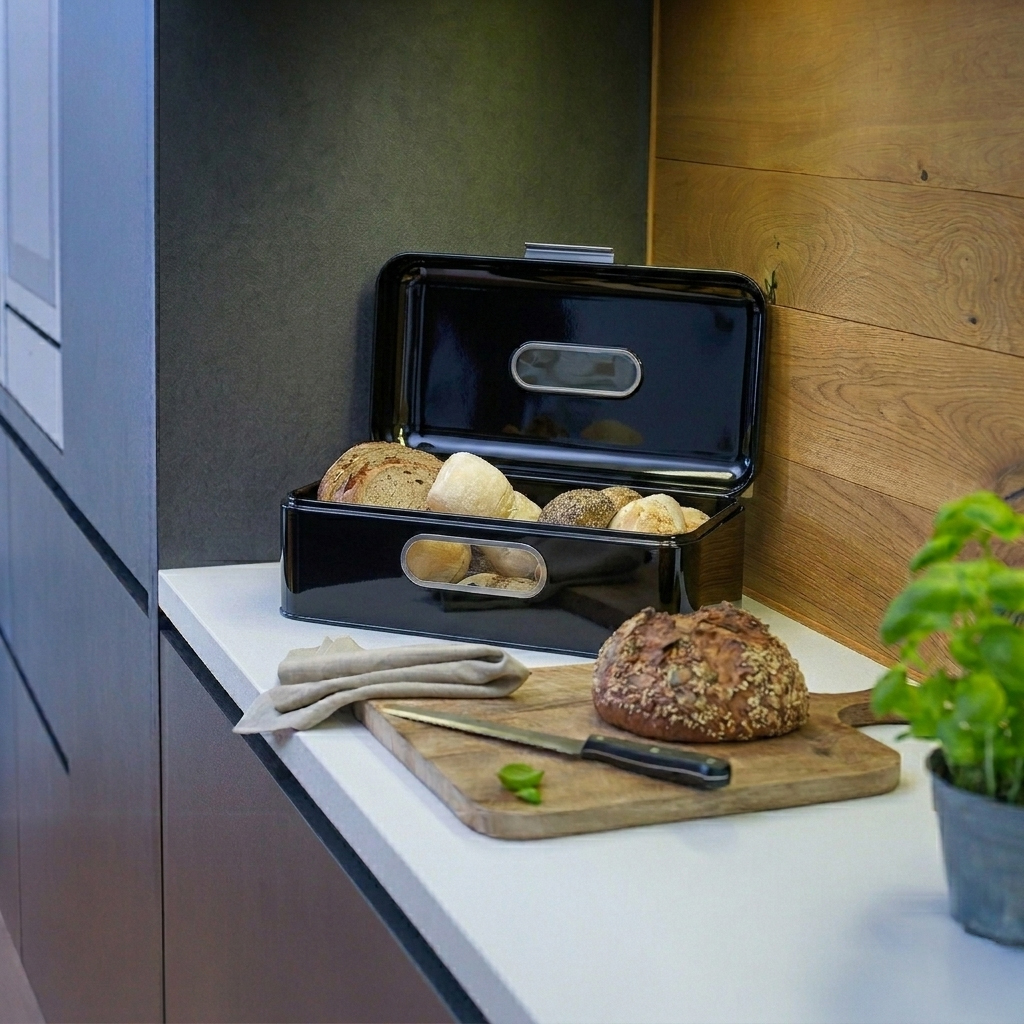 Echtwerk Brotkasten "Retro" aus Metall