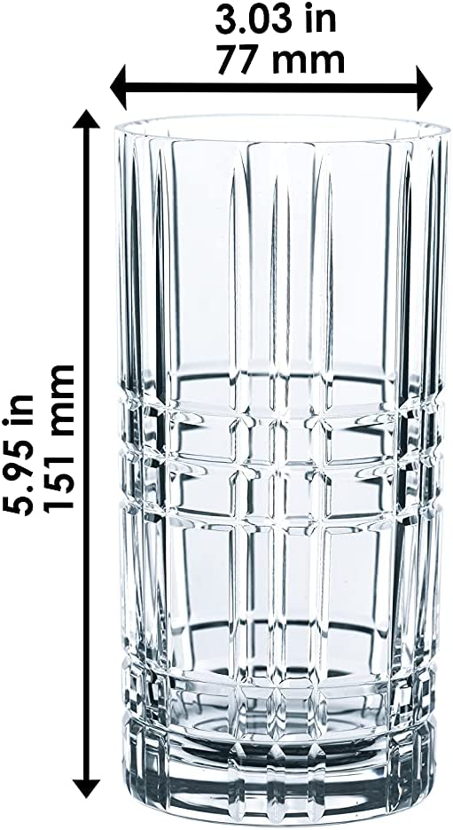 Nachtmann Square Longdrink Kristall Glas Set 4tlg