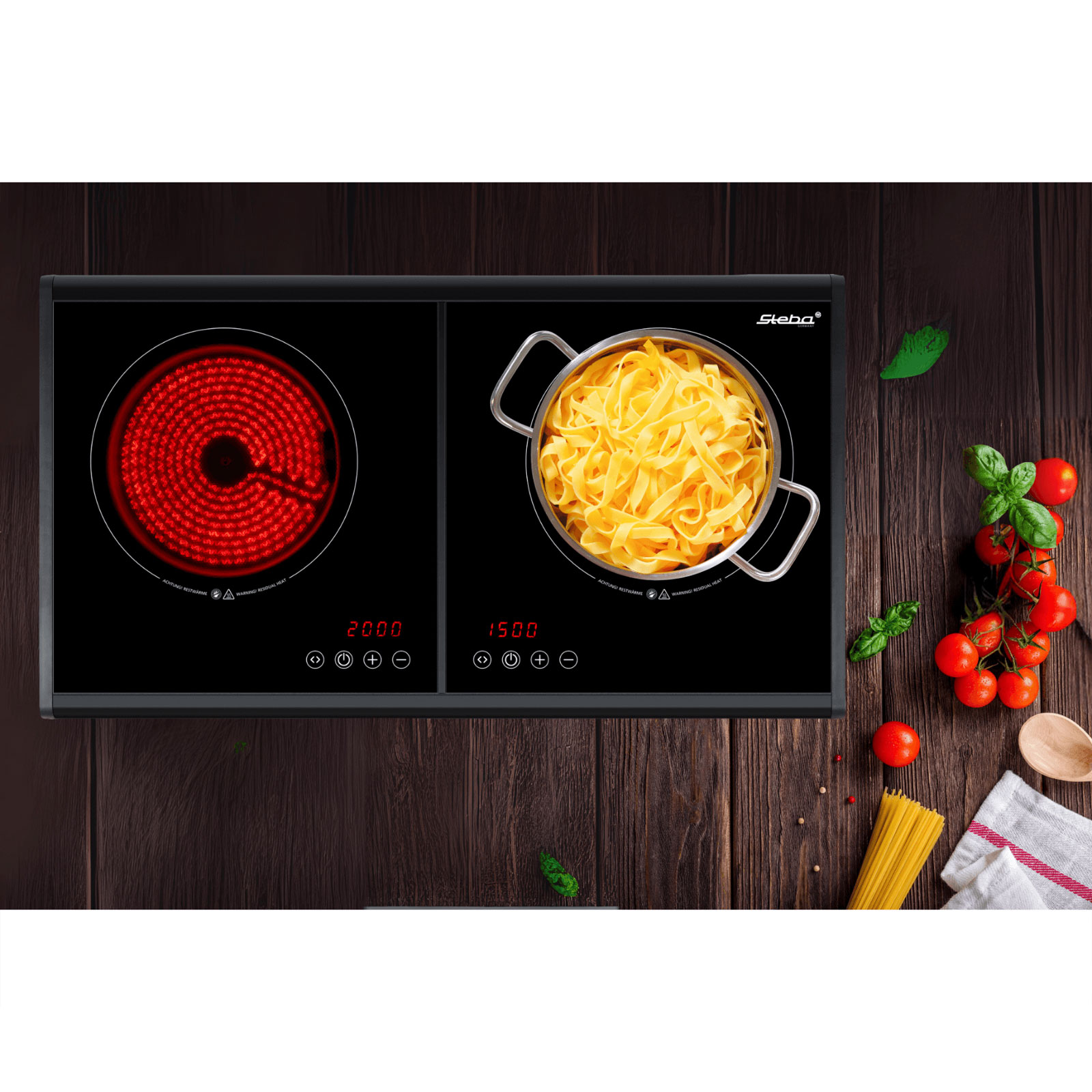 STEBA HK 250 Glaskeramik Doppelkochplatte