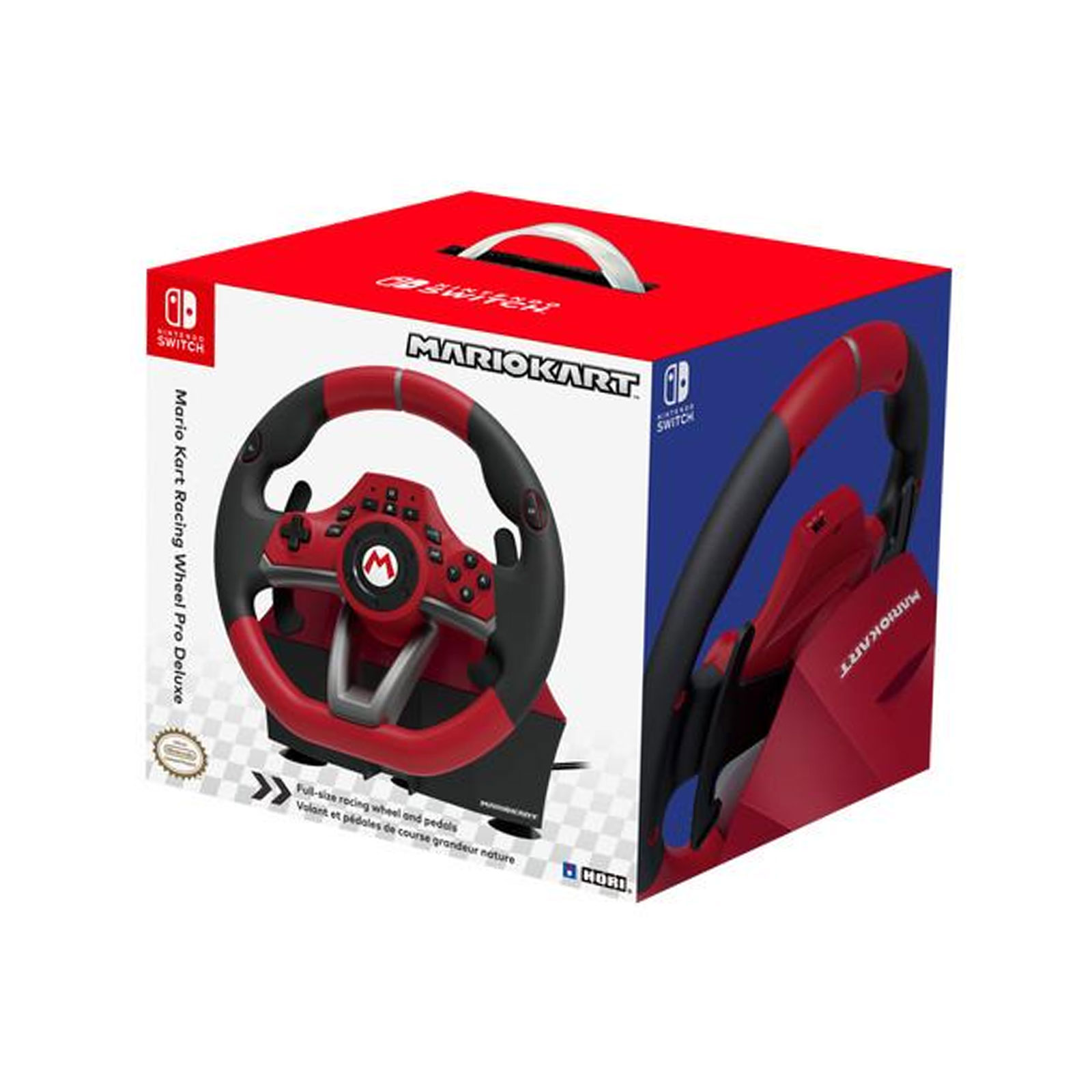 HORI Mario Kart Racing Wheel Pro Deluxe, Lenkrad rot