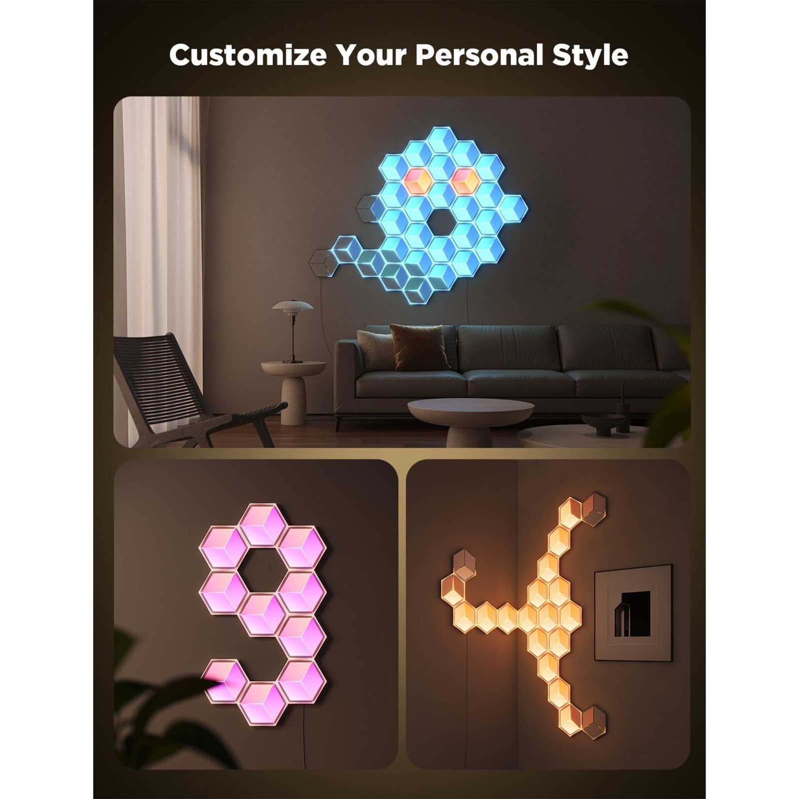 Glide Hexa Light Panels Ultra (7 Stück)