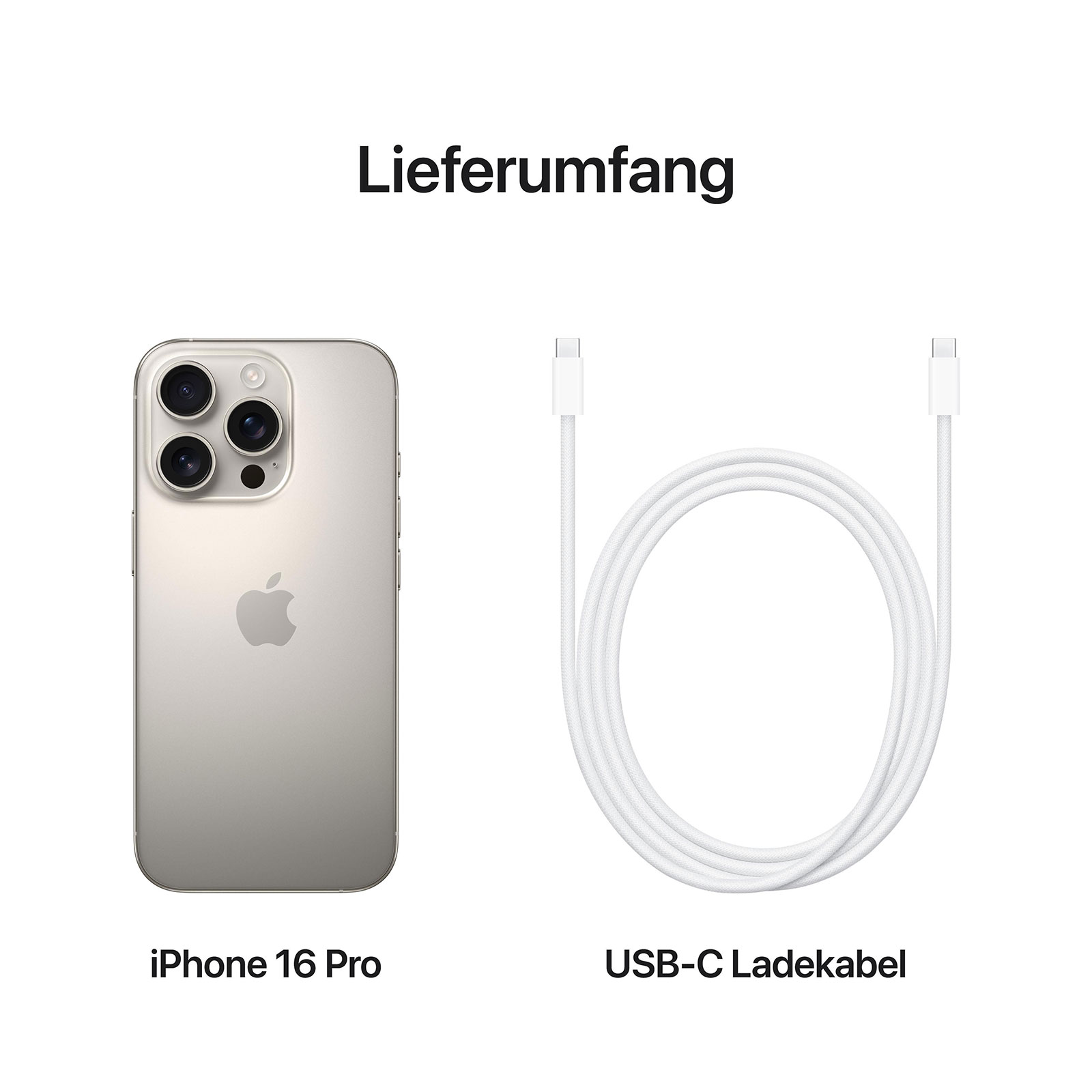 Apple iPhone 16 Pro 128GB Titan Schwarz