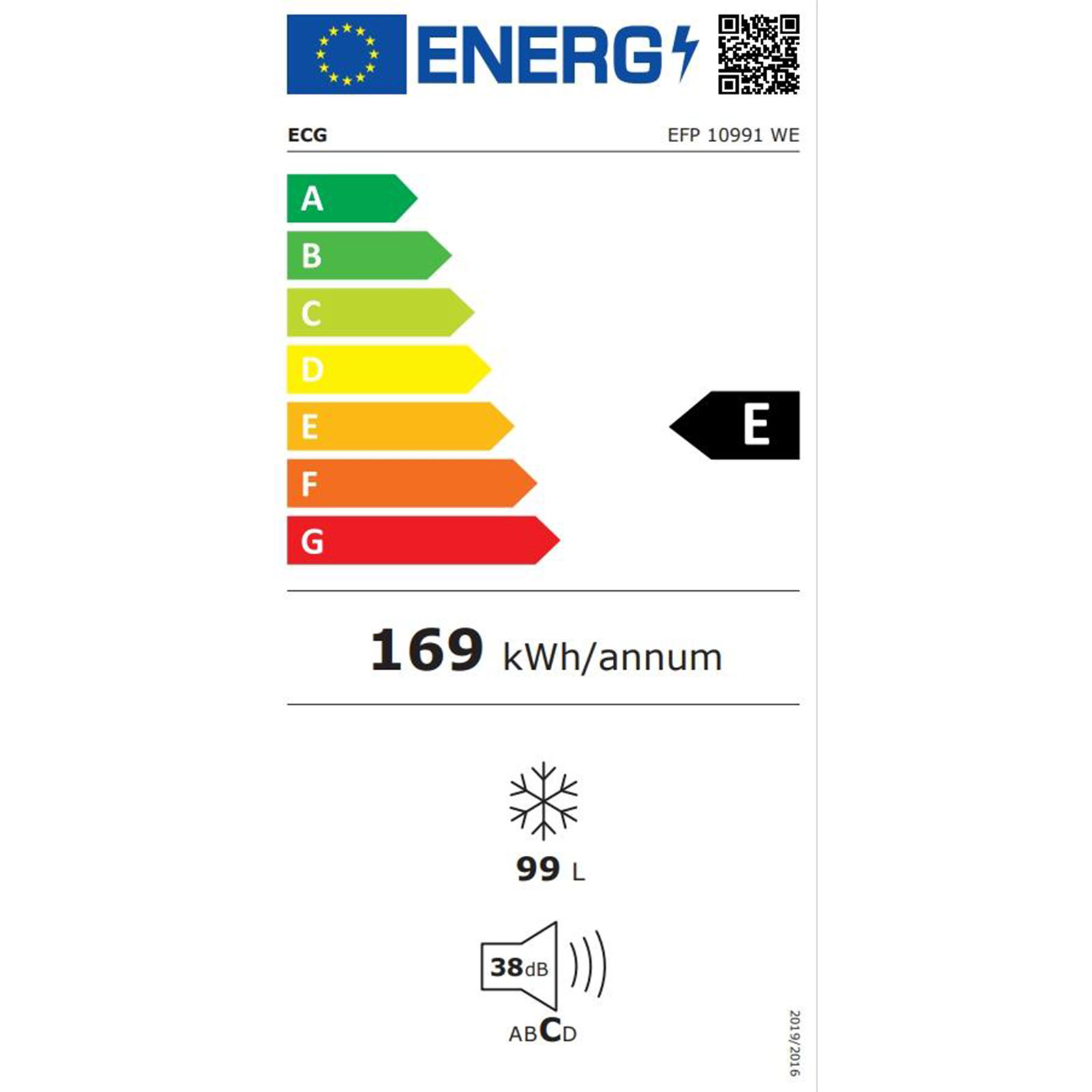 ECG EFP 10991 WE Gefriertruhe