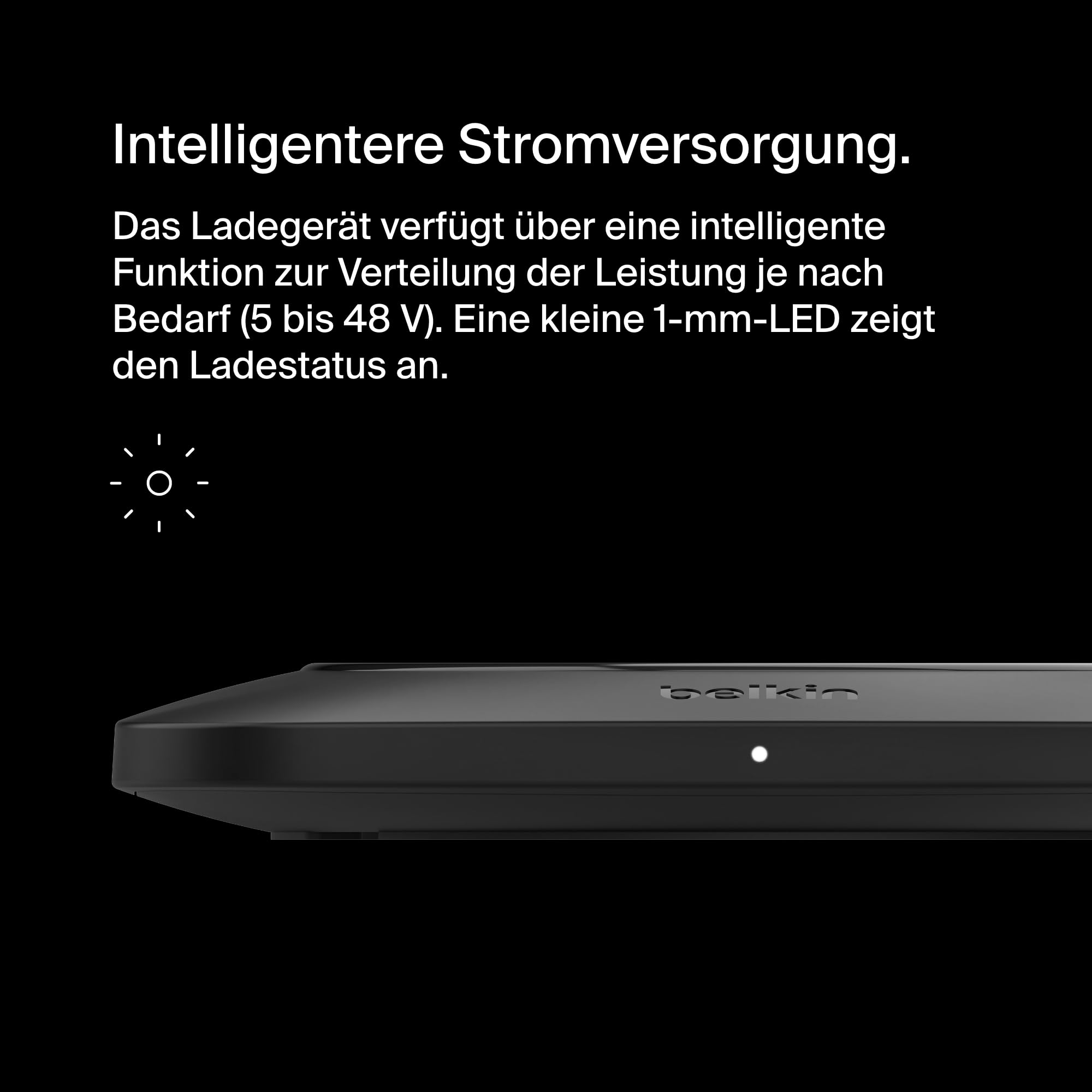 Belkin BoostCharge Pro kabelloses, induktives Universal Easy Align Ladepad, 15-W