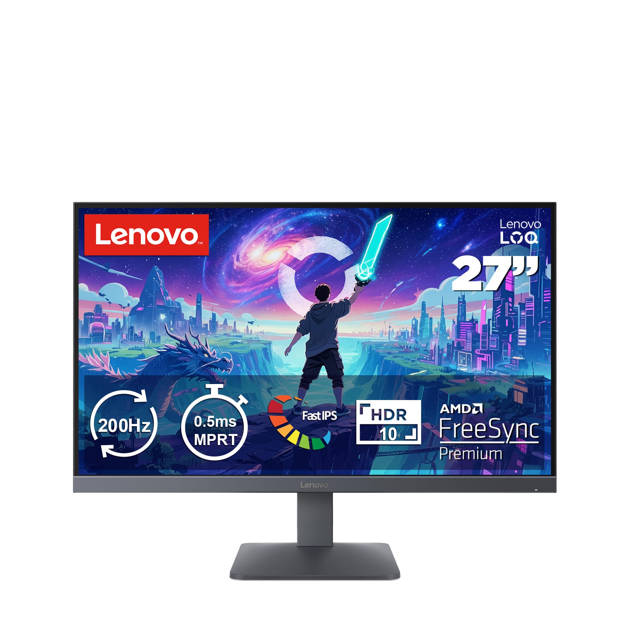 Lenovo LOQ 27-10 Monitor Schwarz 27 Zoll Full HD 200 Hz
