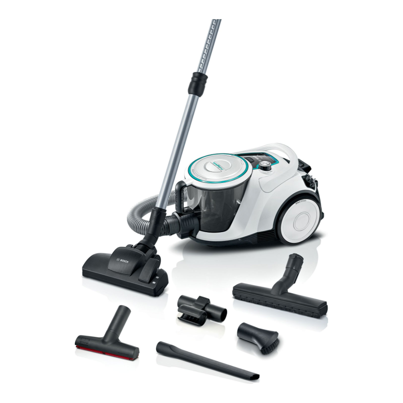 Bosch BGC41XHYG Beutelloser Staubsauger, Weiß , Serie 6