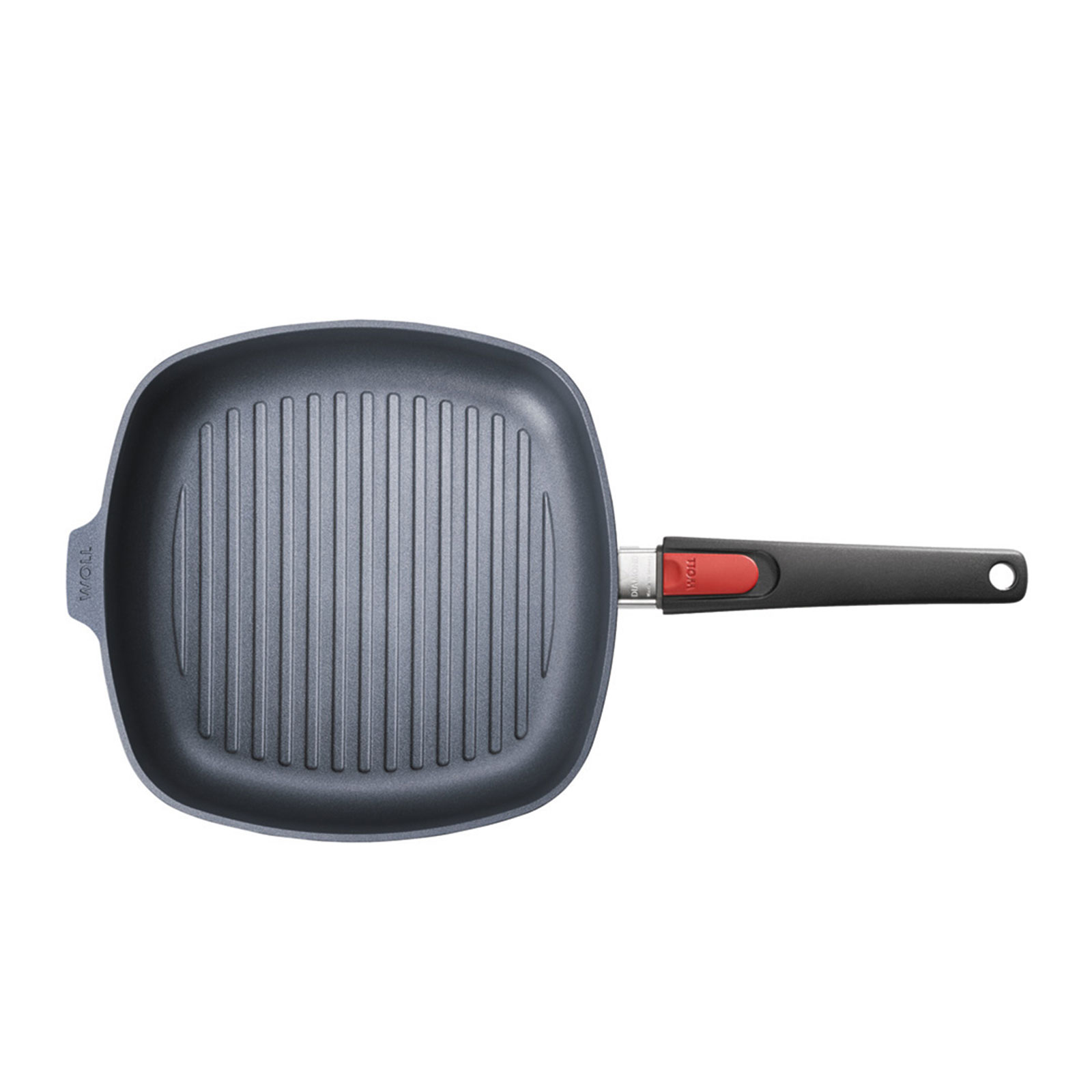 Woll, Guss-Steakpfanne viereckig, mit Rillen Diamond Lite Größe 24 x 24 mit Induktion
