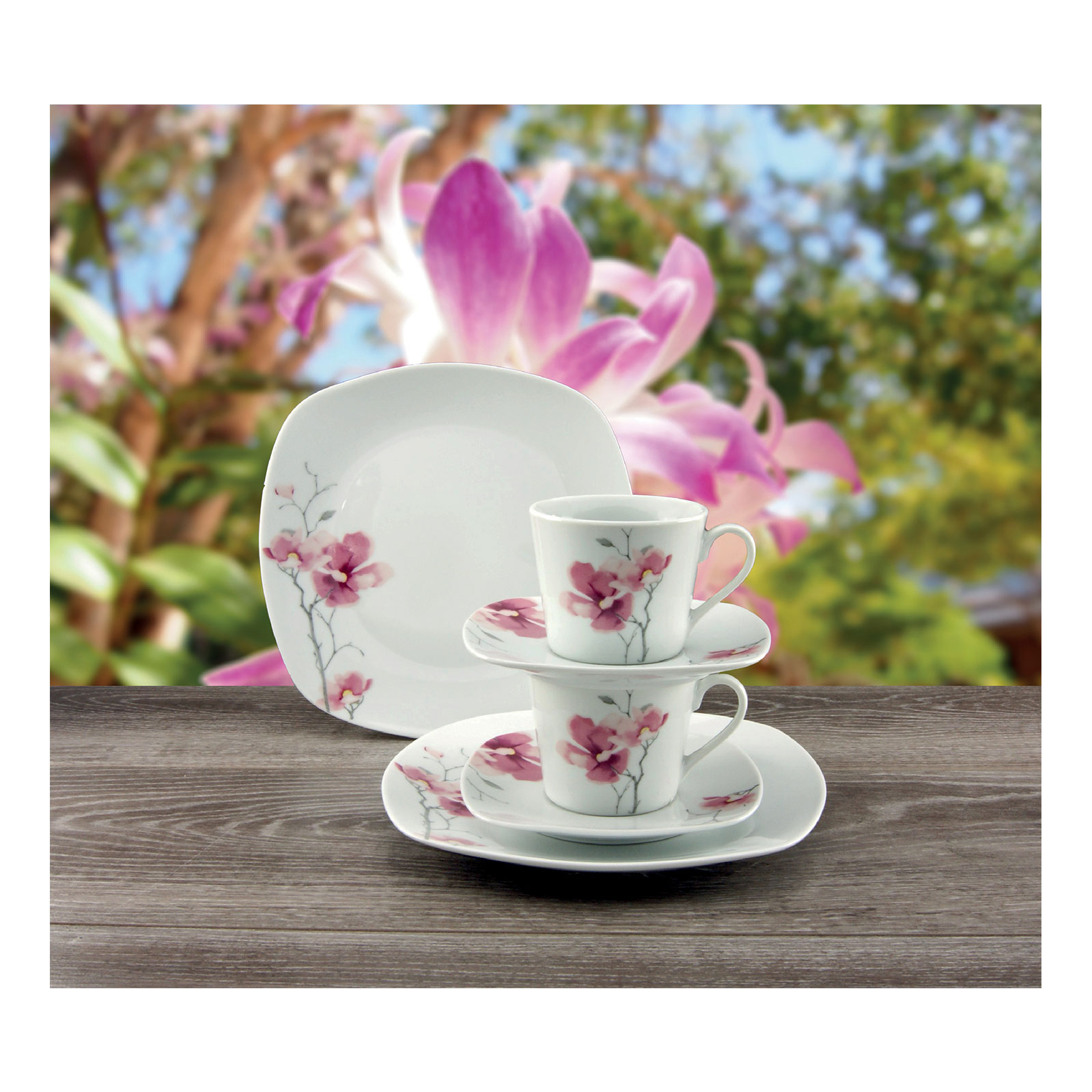 CreaTable, 20193, Serie Amelie AIKO, Geschirrset Kaffeeservice 18 teilig CreaTable, 20193, Serie Amelie AIKO, Geschirrset Kaffeeservice 18 teilig