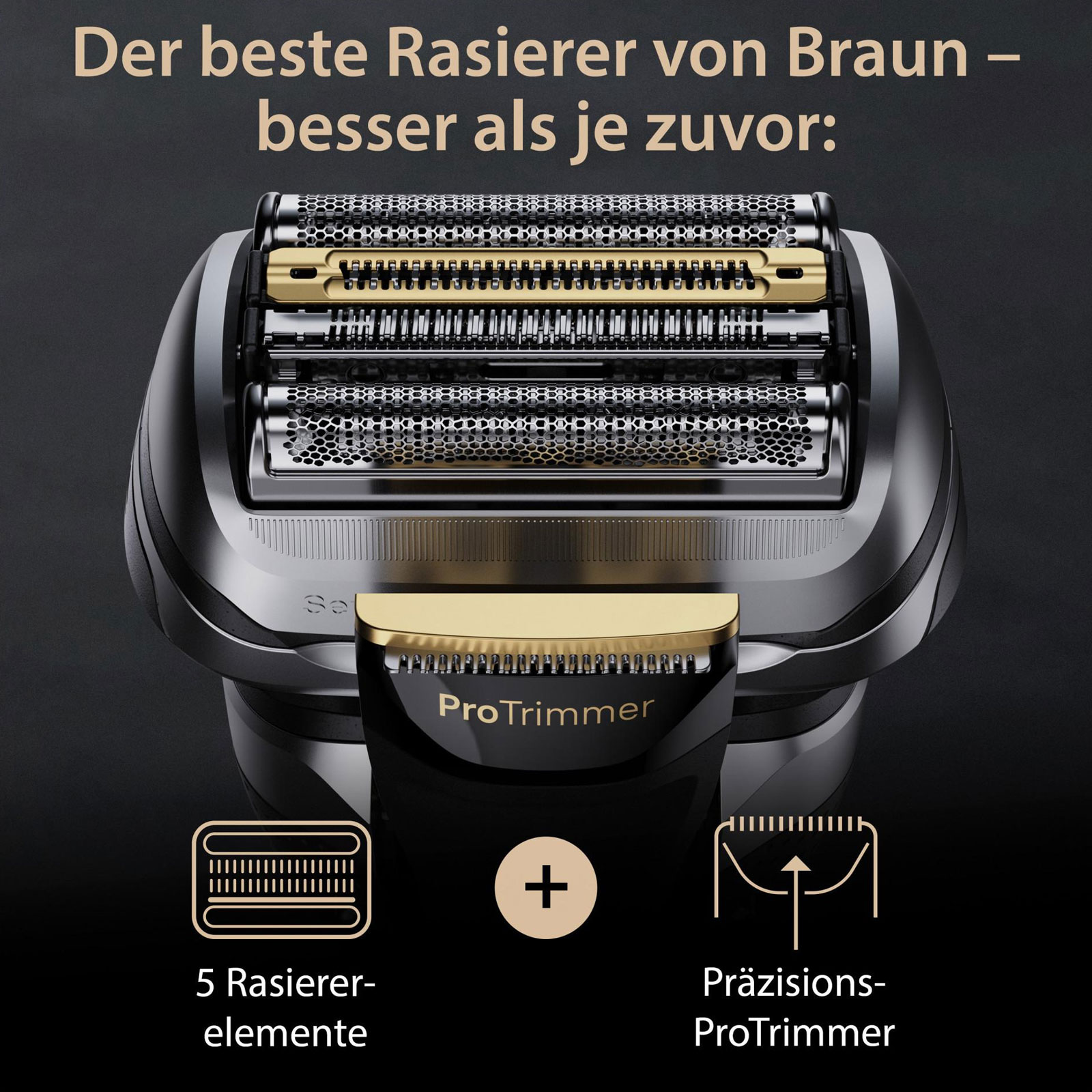 BRAUN Series 9 Pro+ 9560cc Wet & Dry Herrenrasierer