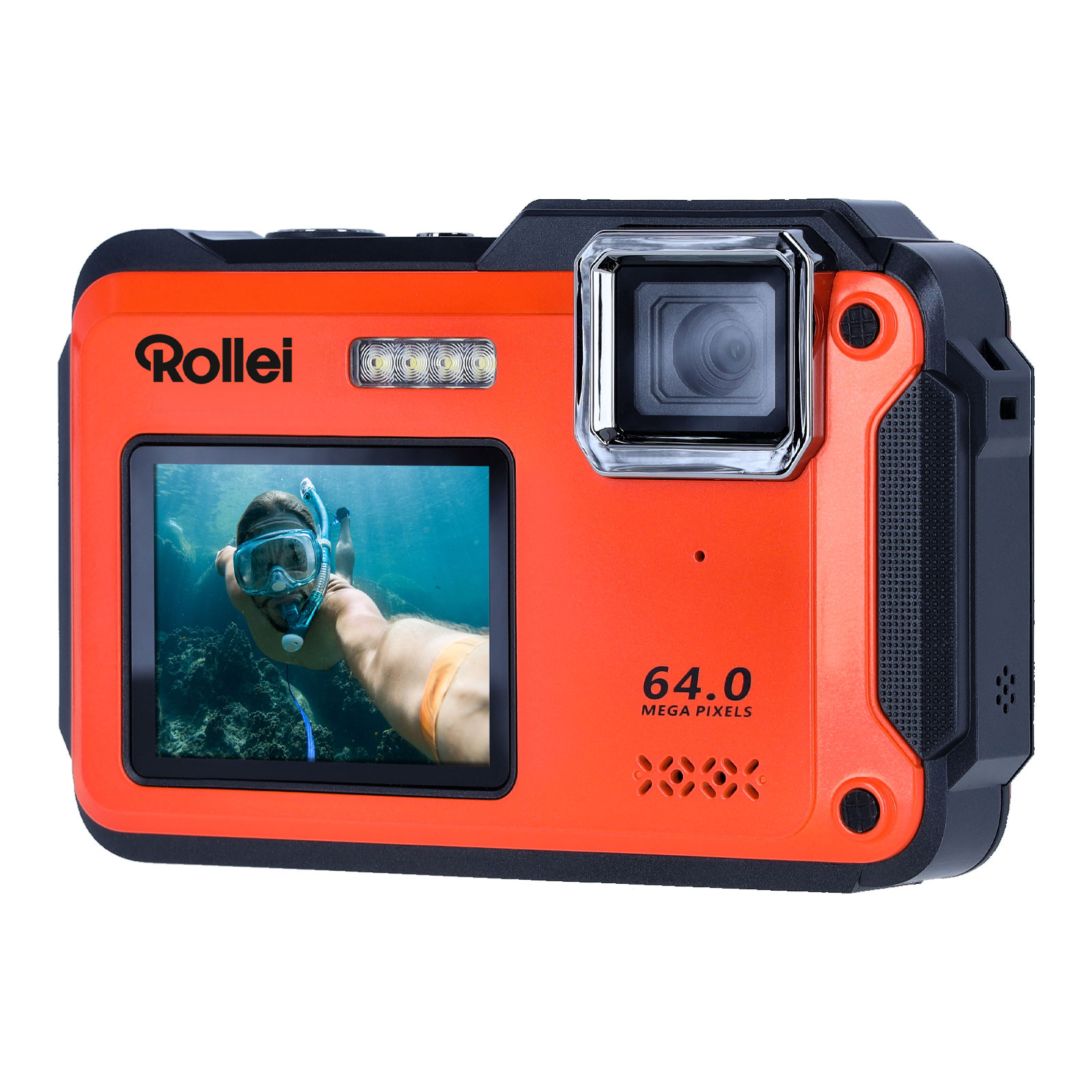 ROLLEI Sportsline 64 Selfie Orange Action Kamera