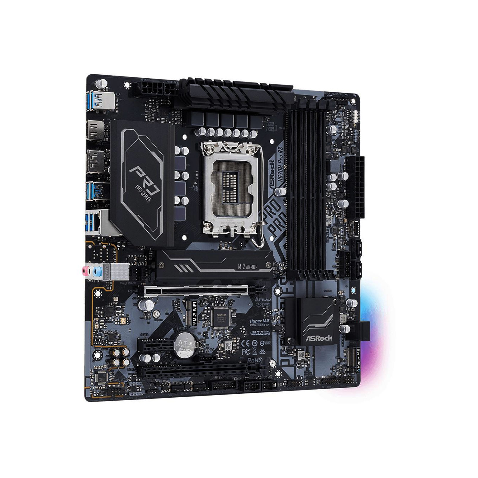 Asrock H670M PRO RS (1700) (D) Mainboard