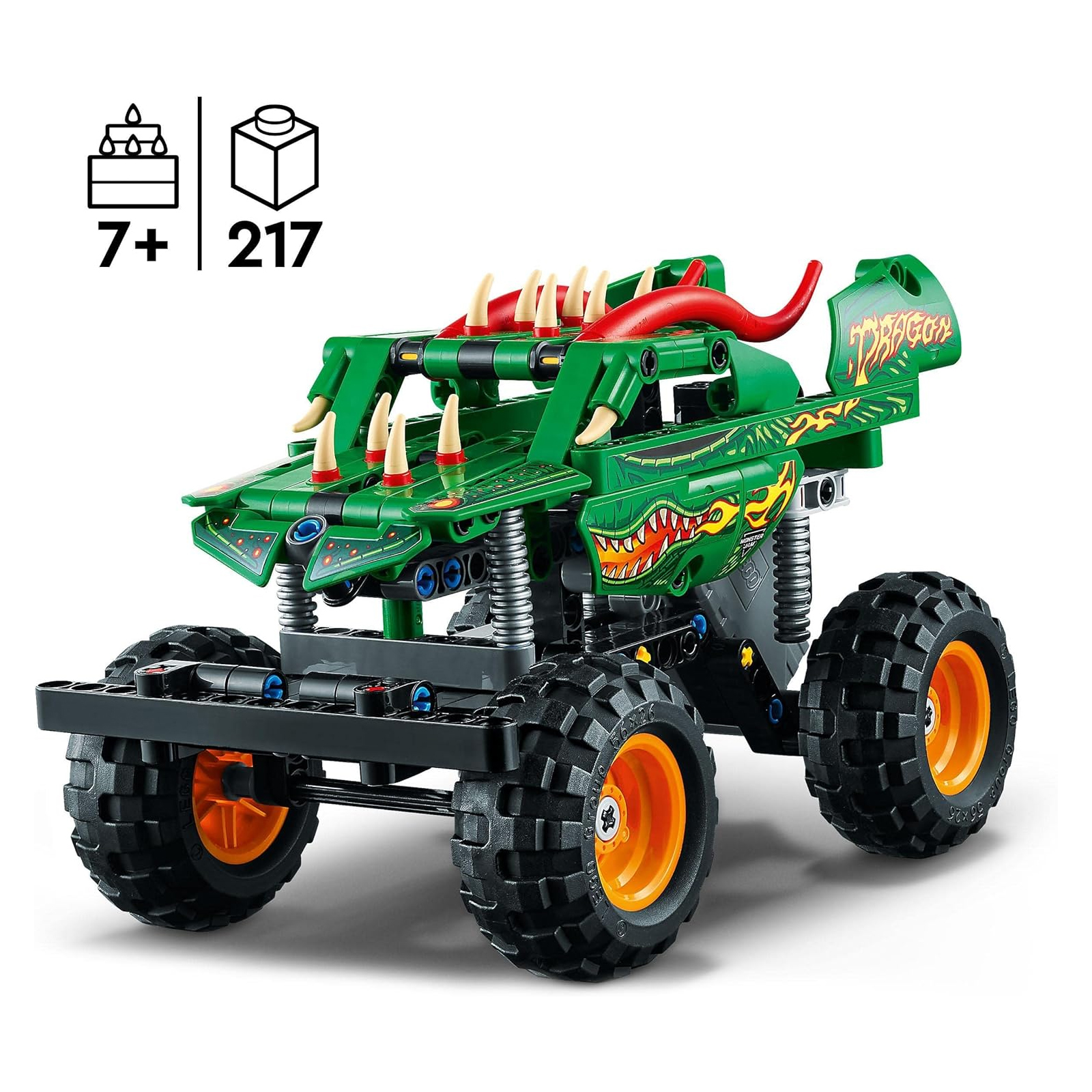 LEGO Technic Monster Jam Dragon, Monster Truck-Spielzeug für Jungen und Mädchen