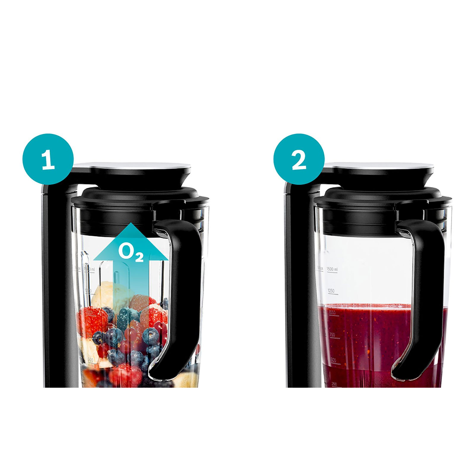 Bosch MMBV622M Vakuum-Mixer silber Bosch MMBV622M Vakuum-Mixer silber