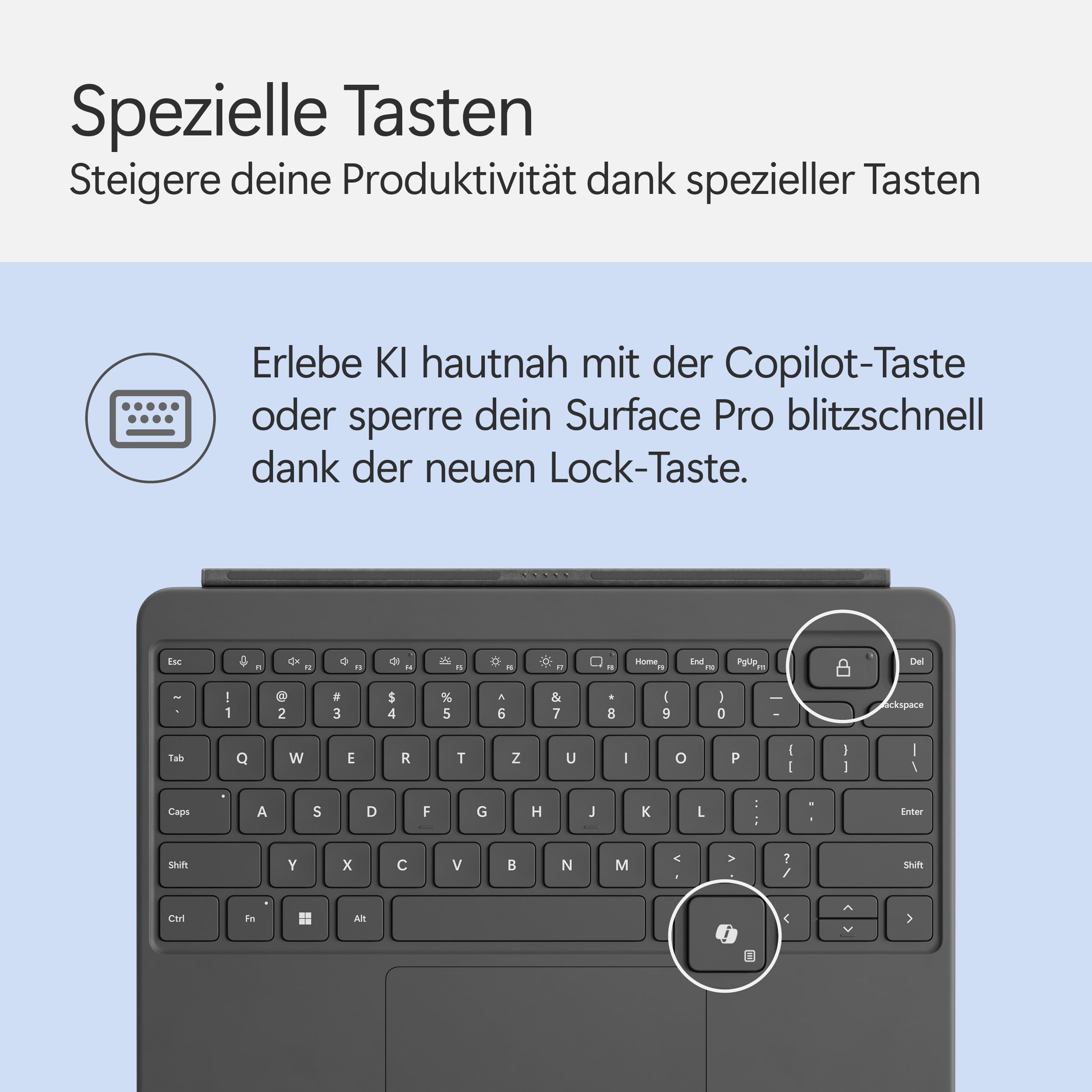 Microsoft Surface Pro 12" Keyboard mit Slim Pen