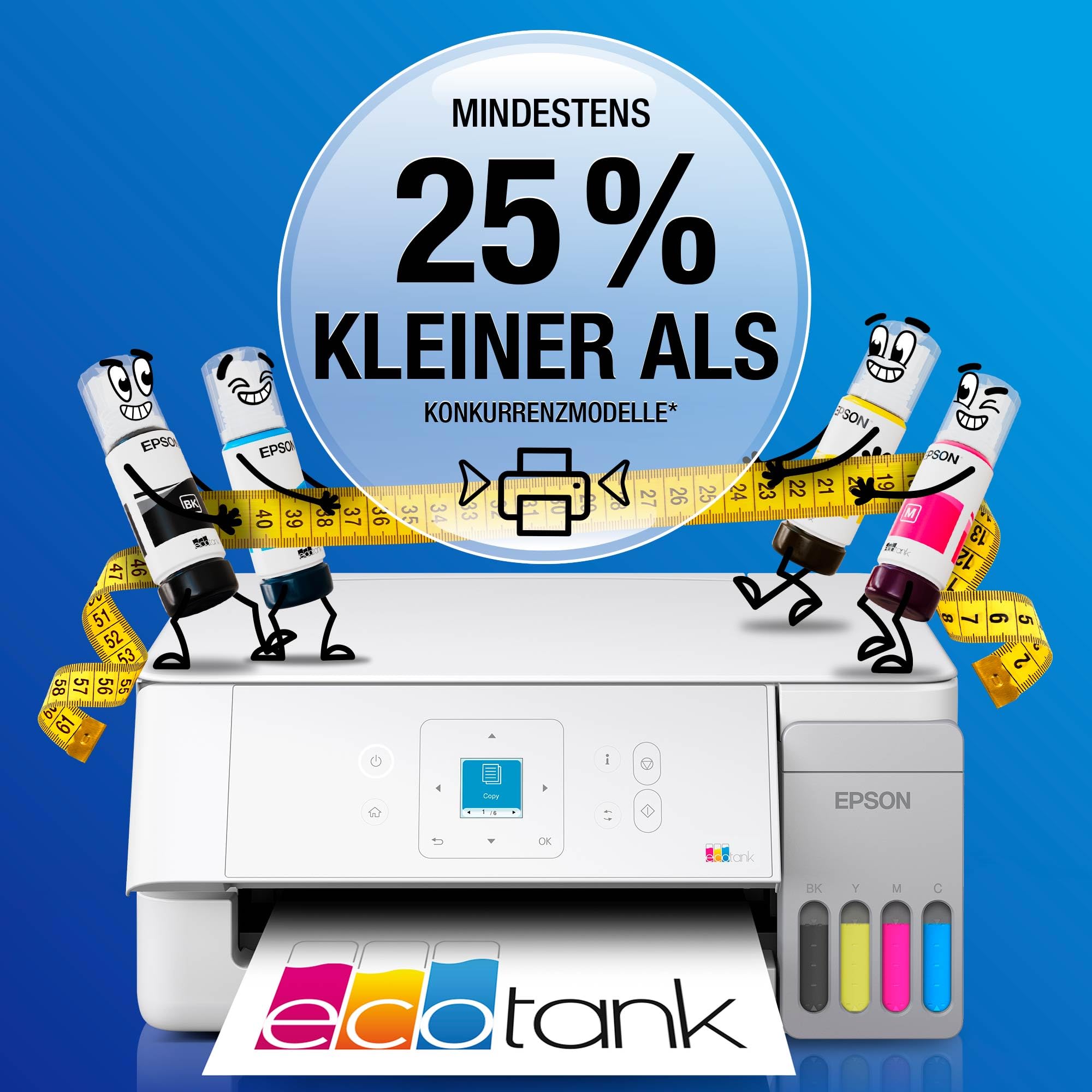 Epson EcoTank ET-2926, Weiß Multifunktionsdrucker
