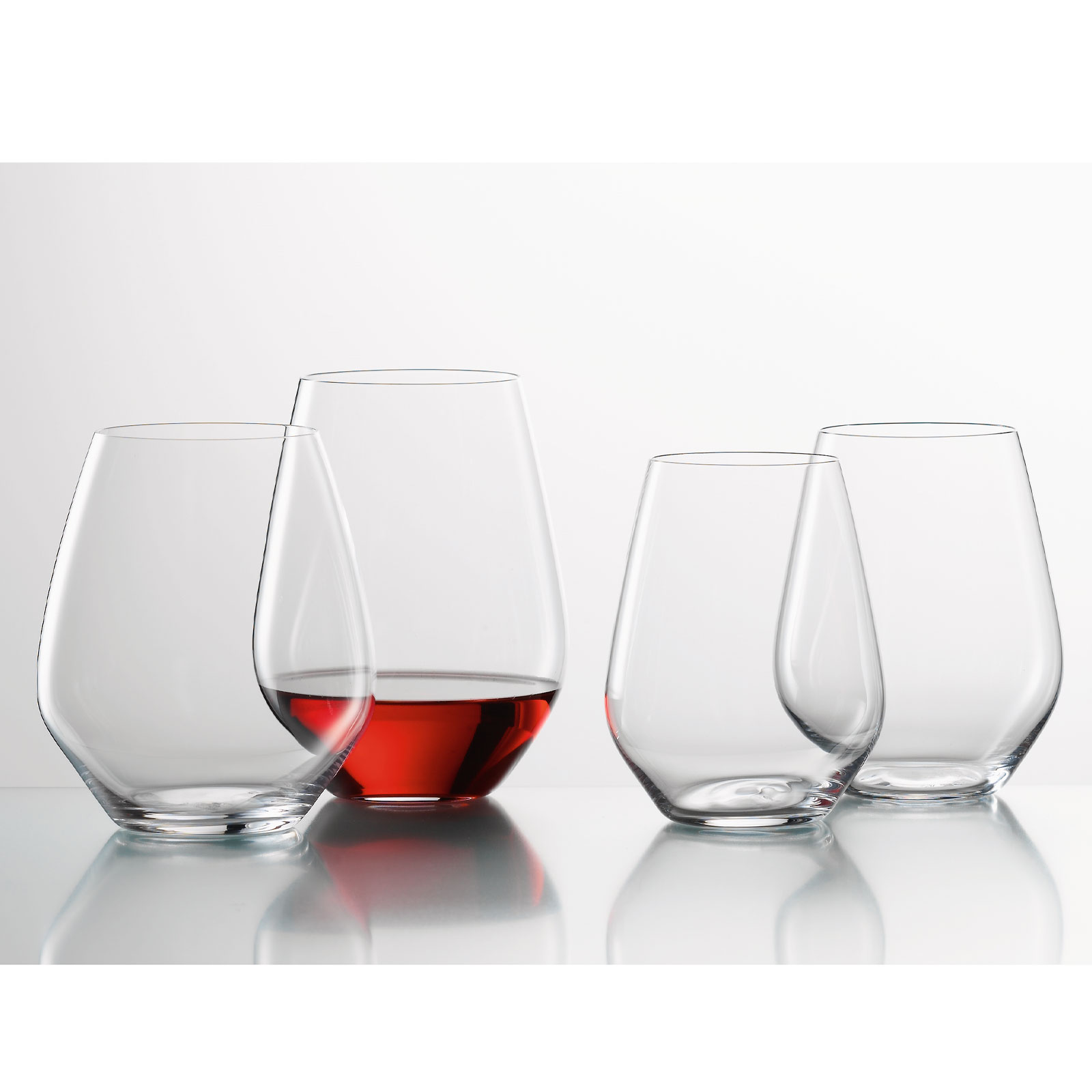 Spiegelau 4-teiliges Universalbecher-Set M, Trinkgläser, Kristallglas, 625 ml, Authentis Casual, 4800282