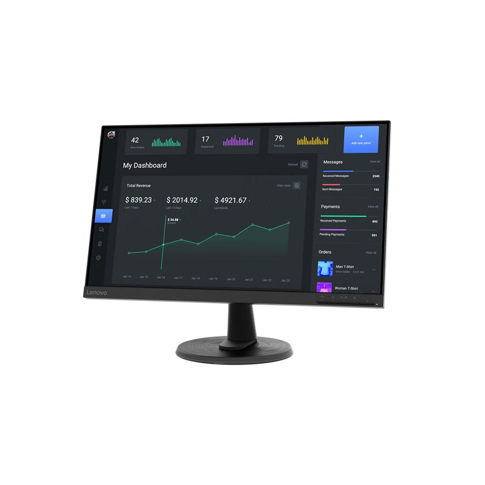 Lenovo D24-40 Monitor