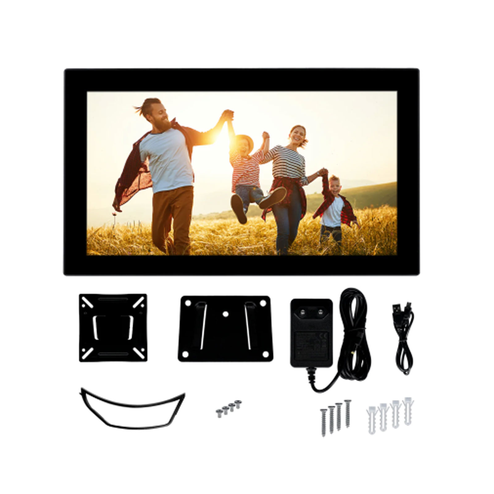 ROLLEI Smart Frame WiFi 210 Digitaler Bilderrahmen (21,5 Zoll Bildschirmdiagonale, Full-HD-Auflösung, IPS-Panel ,Touchscreen, Frameo-App)