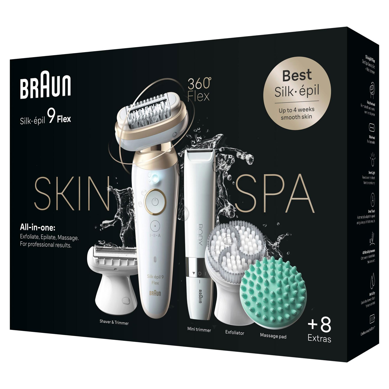 Braun Epilierer Silk-épil 9 Flex SkinSpa 9-481 3D