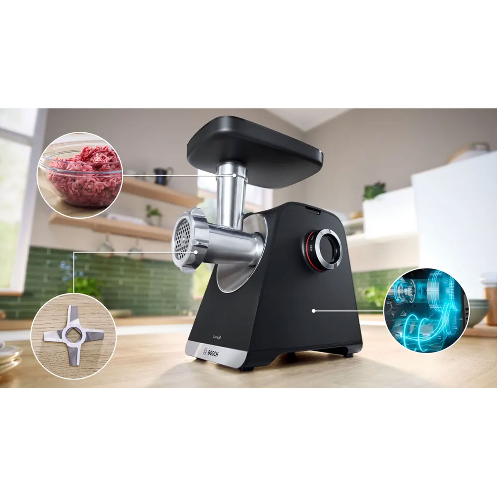 Bosch Serie 6 MFWS650B Fleischwolf 