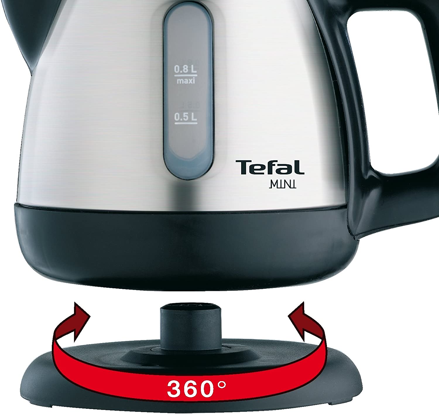Tefal BI 8125 Mini Wasserkocher,2Wasserstandsanzeigen,Herausnehmbarer Kalkfilter