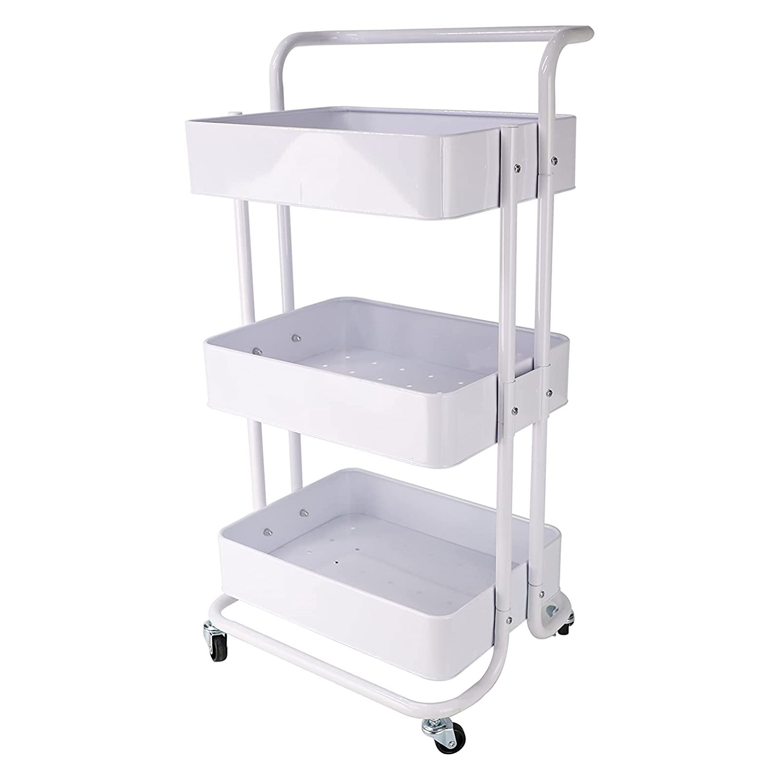 ECHTWERK Küchen & Servierwagen 3 Ebenen Schiebegriff 