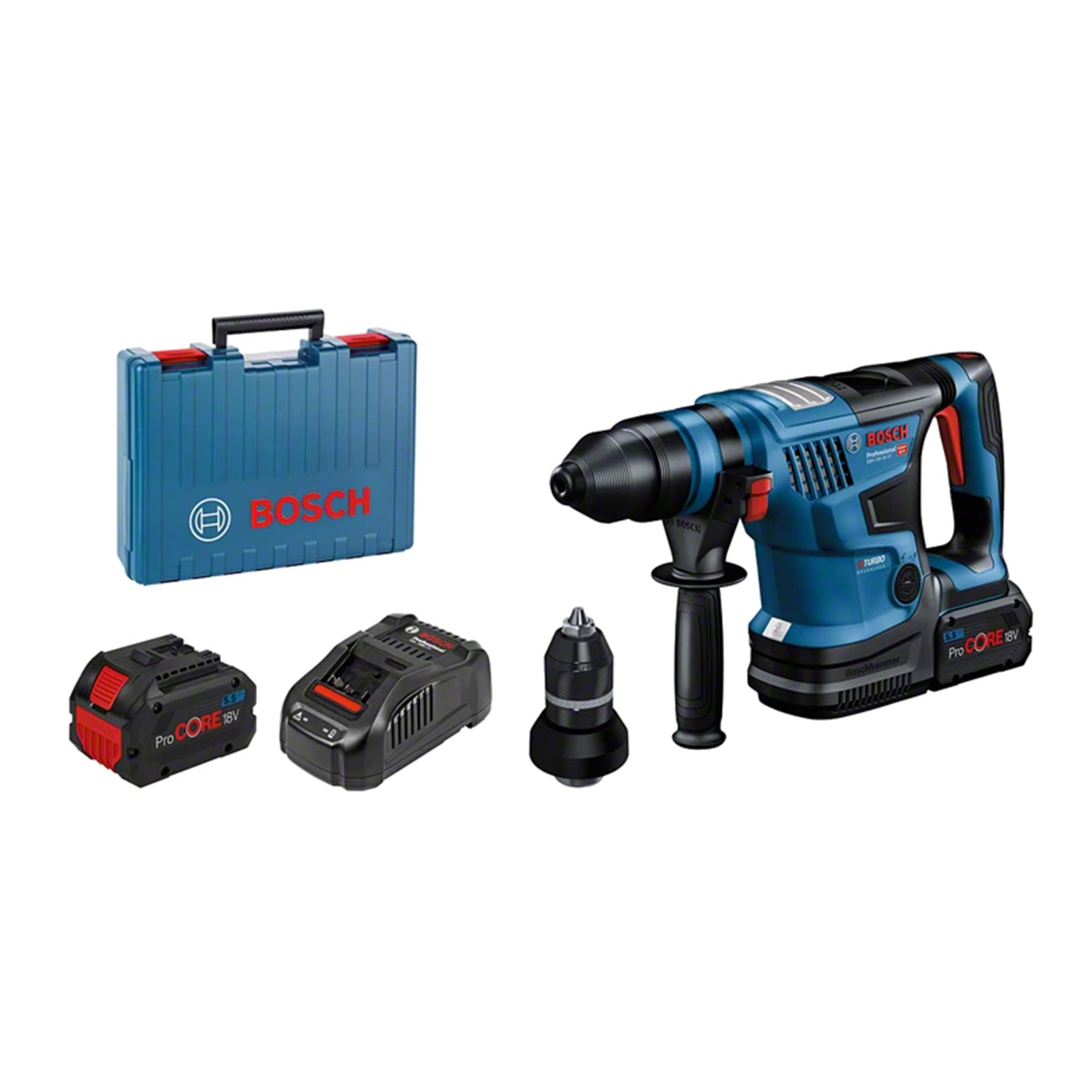 Bosch Professional GBH 18V-34 CF (2xPC 5.5, GAL 1880 CV CC) Akkubohrhammer