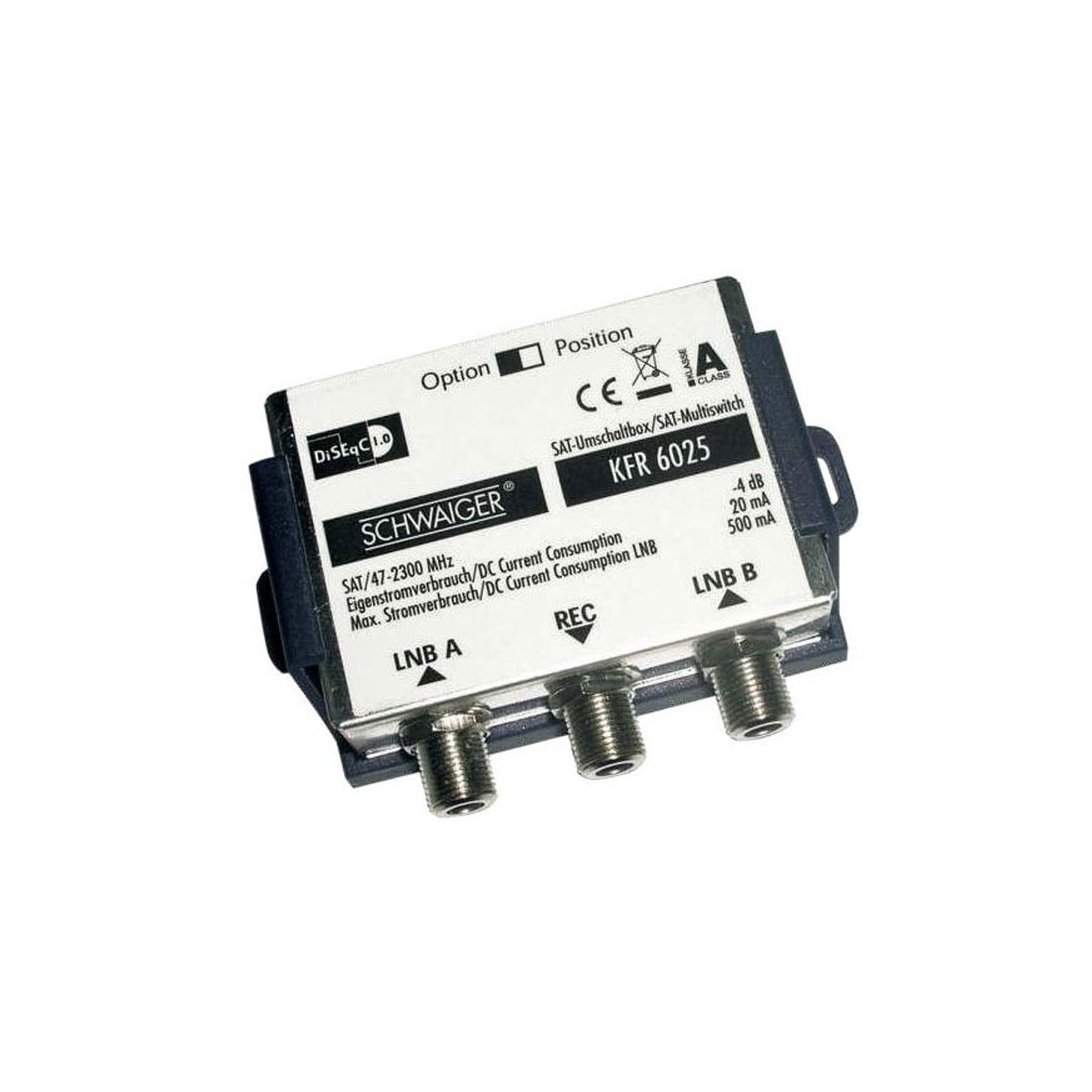 Schwaiger KFR6025 531 DiSEqC SAT-Multischalter 2auf1
