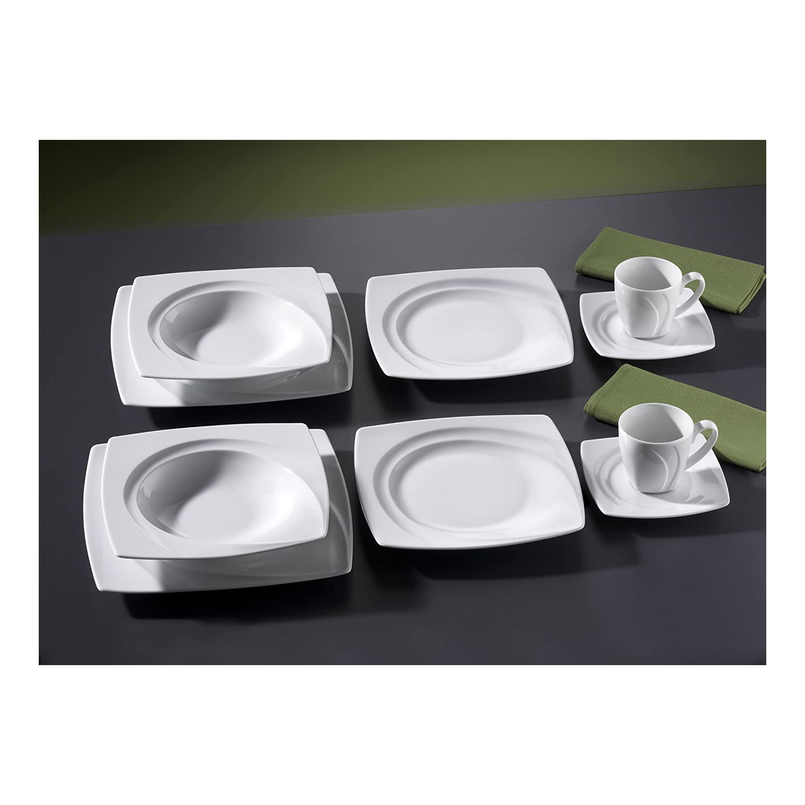 "CreaTable, 13165, Serie Celebration weiss,  Kaffeebecher 6 tlg"