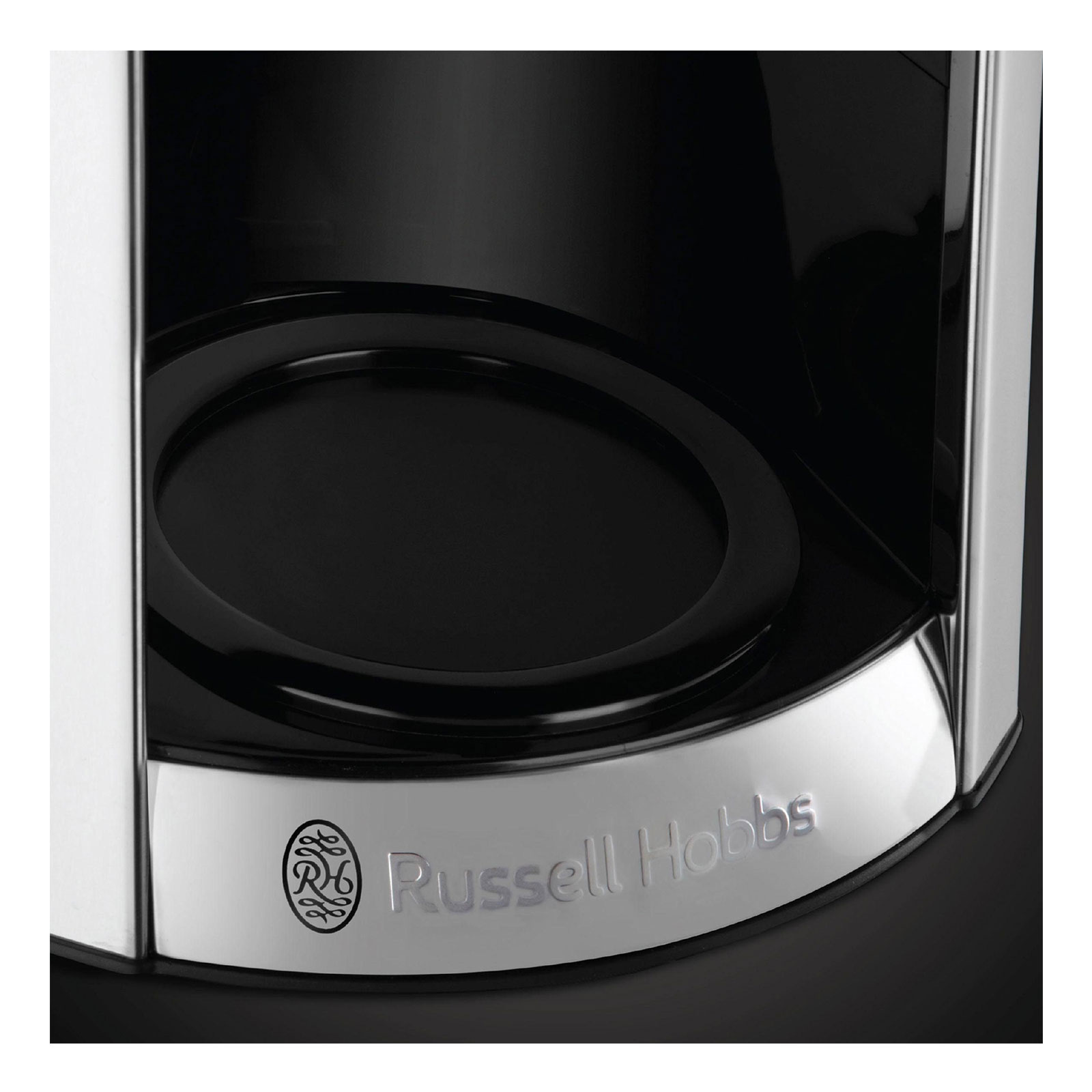 Russell Hobbs 23241-56 Luna Moonlight Grey Glas-Kaffeemaschine grau / Edelstahl