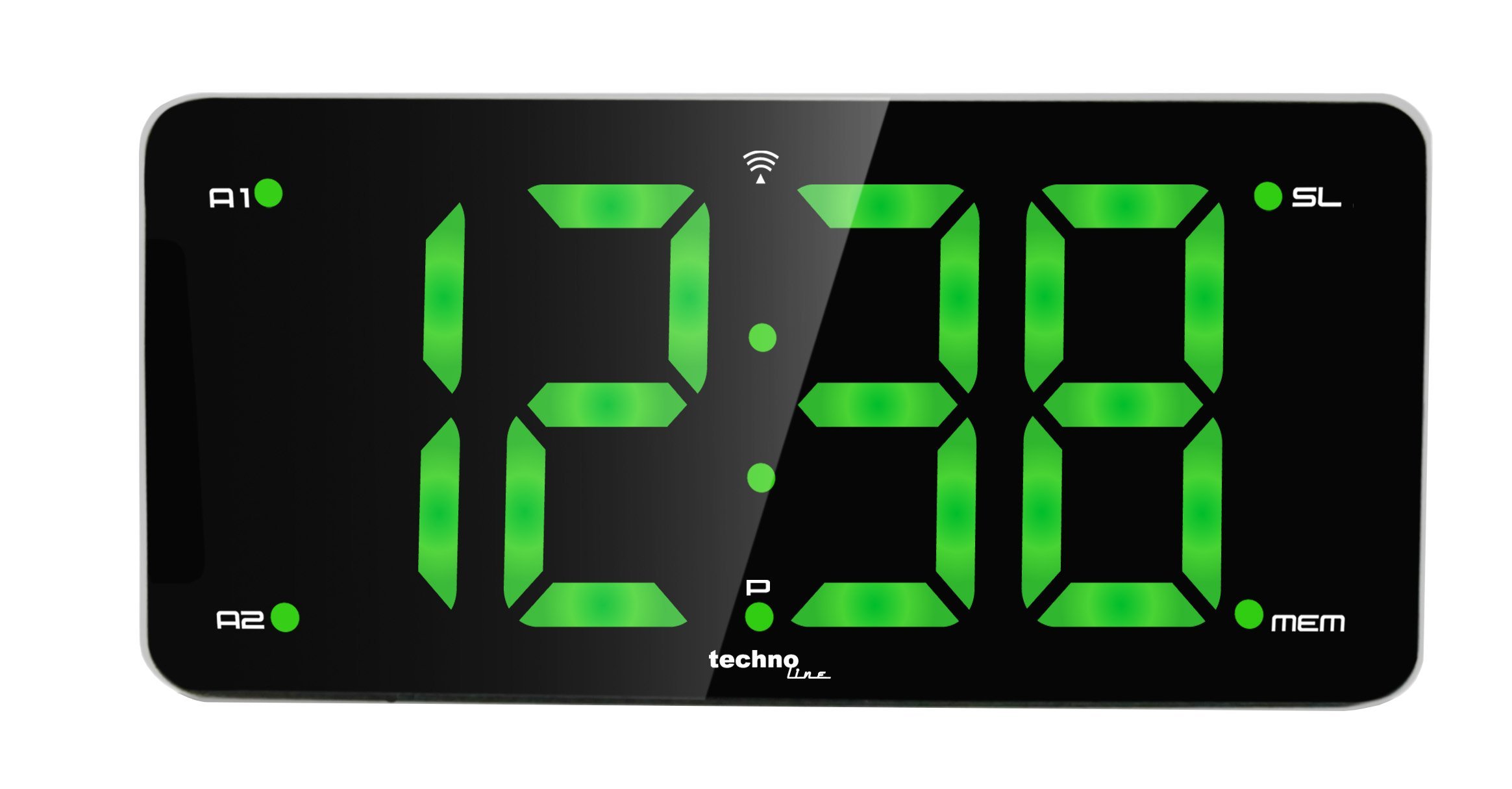 Technoline WT486 Funkwecker Radiowecker mit großer Anzeige, LED grün Technoline WT486 Funkwecker Radiowecker mit großer Anzeige, LED grün