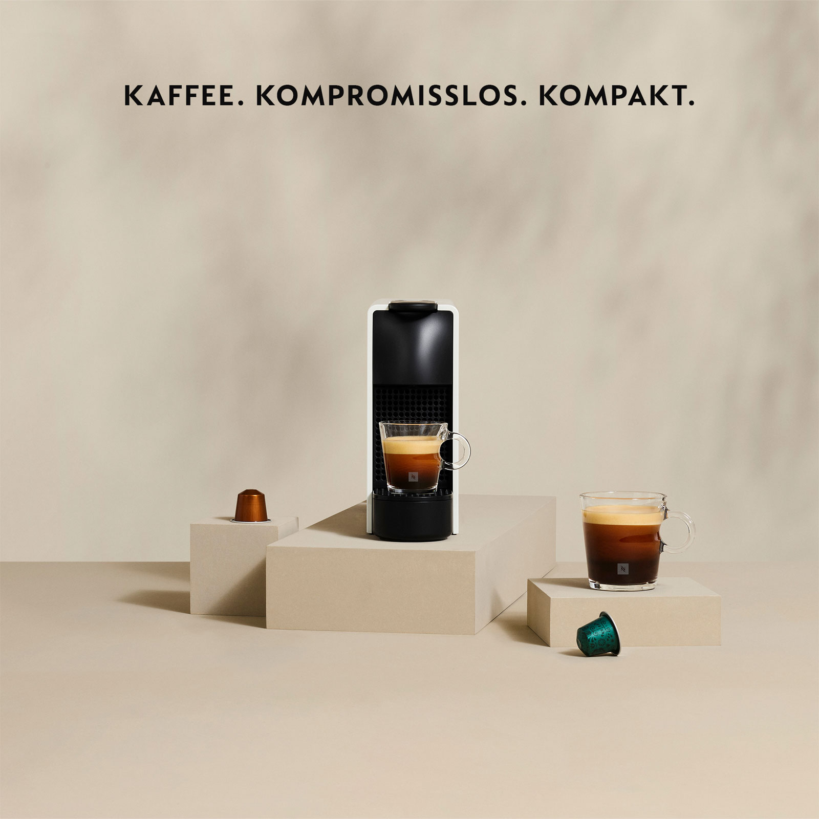 Krups XN1101 Essenza Mini Nespressomaschine Weiß