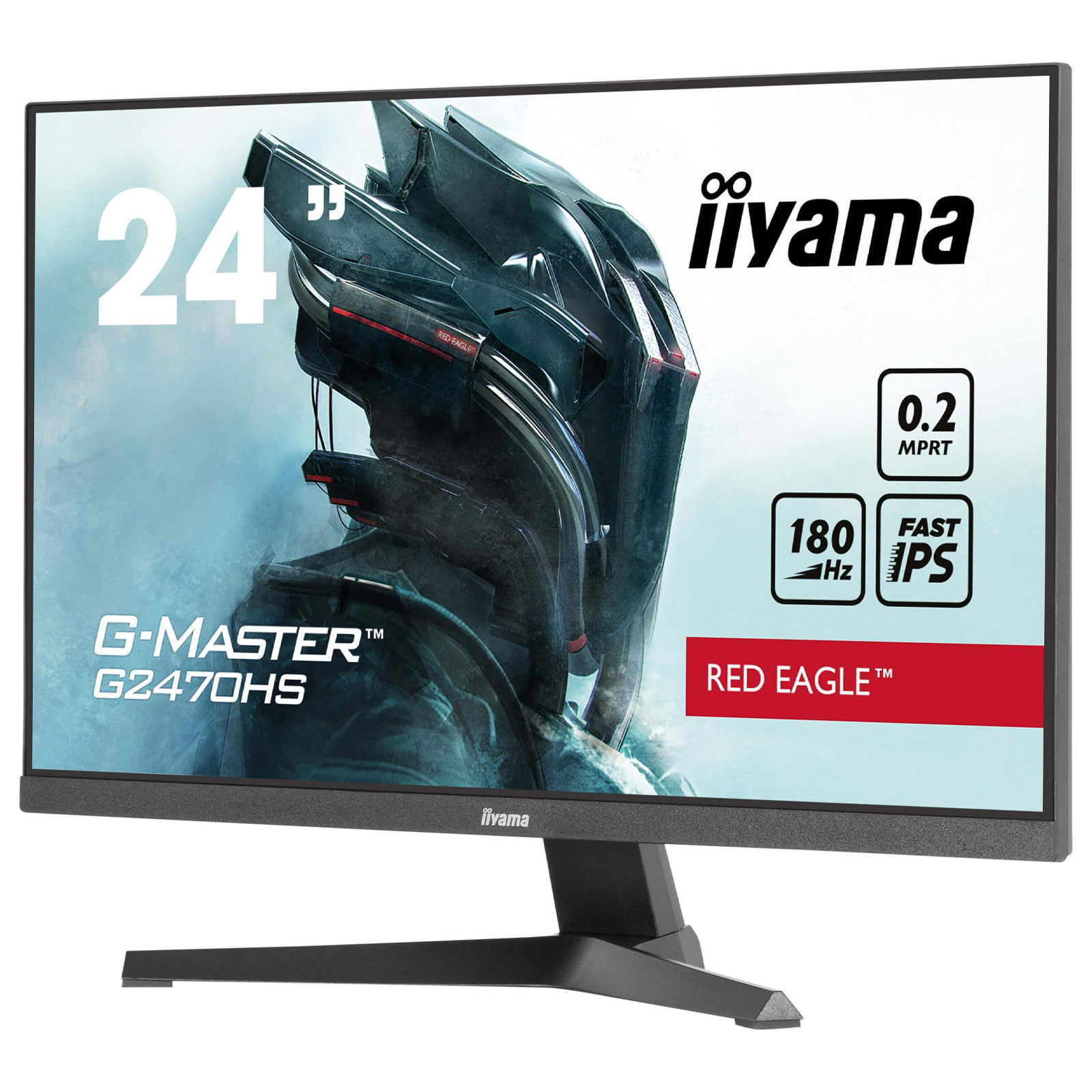 iiyama G-Master G2470HS-B1, Schwarz, 23,8 Zoll, Full HD, IPS, 180 Hz, 0,2 ms