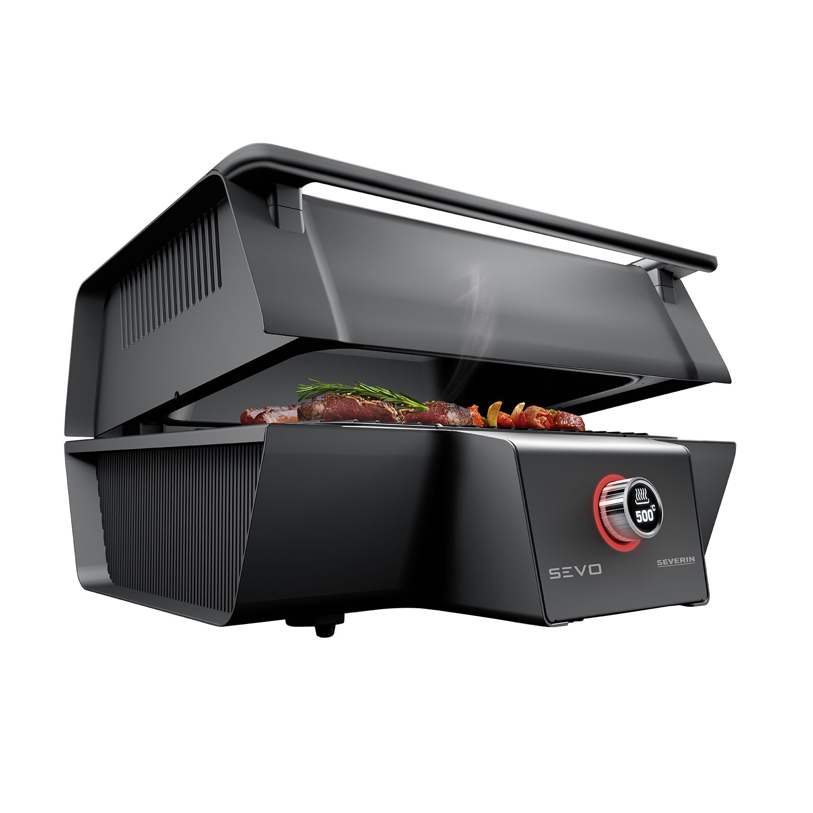 Severin PG 8107 Sevo GTS Standgrill schwarz / silber