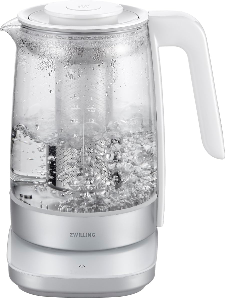 Zwilling 1008907 Wasserkocher Glas Weiß 1,7L
