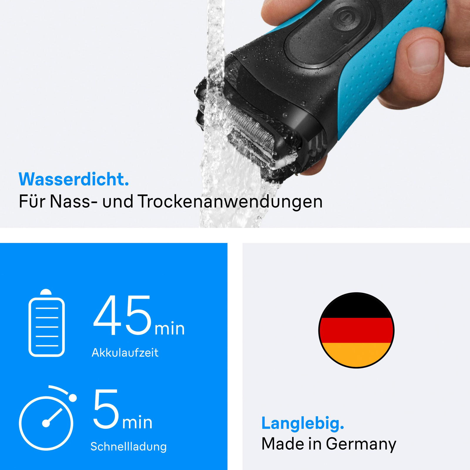 BRAUN Series 3+ Elektrorasierer 3040s Herrenrasierer