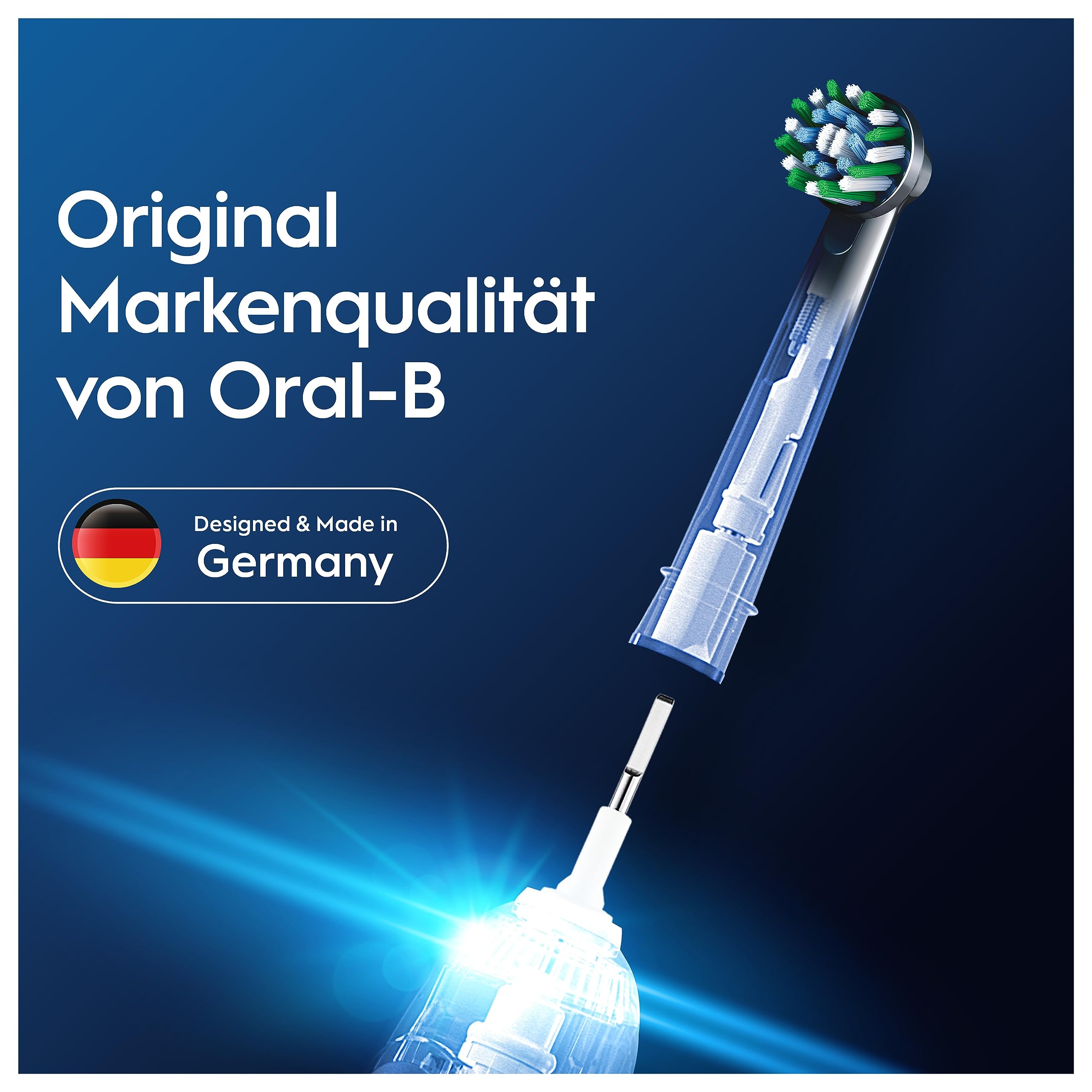 Oral-B Pro CrossAction Schwarz 6 Stück Aufsteckbürsten Ersatzbürsten