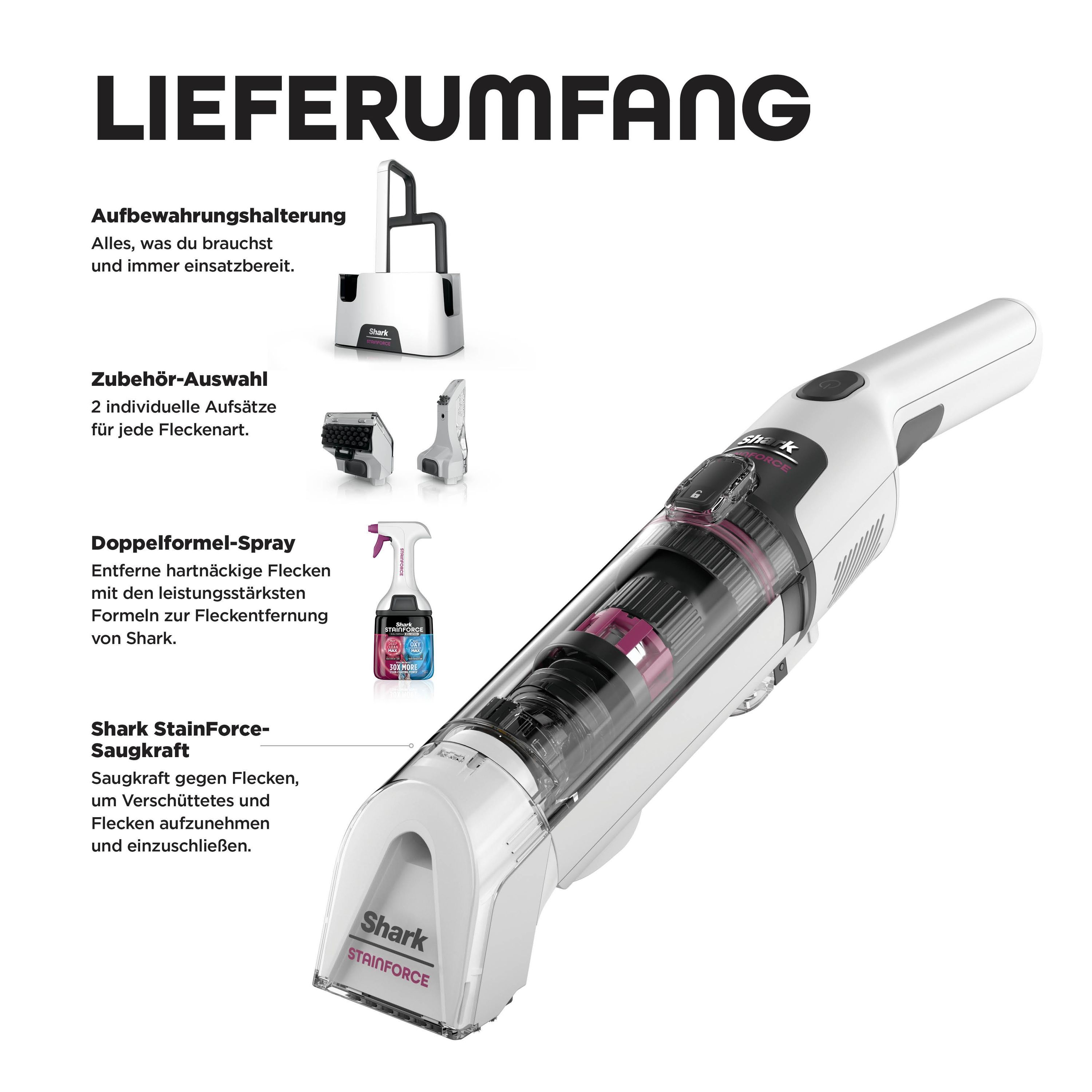 Shark HX100EUT StainForce kabelloses System zur Fleckenentfernung