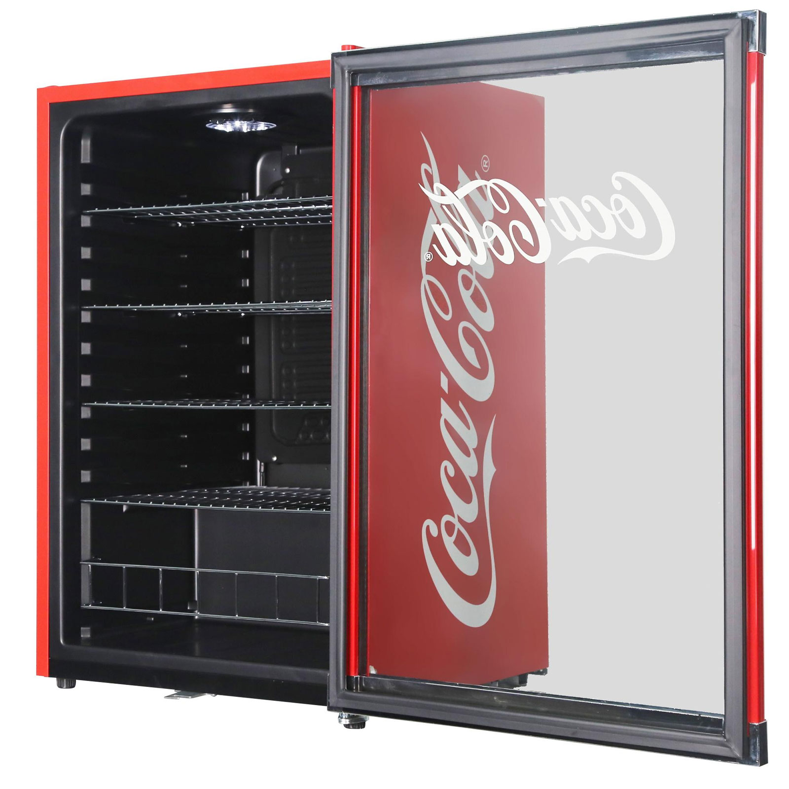 CUBES HIGHCUBE Coca Cola Getränkekühlschrank (EEK E, Nutzinhalt 115 l, Höhe 84,5 cm, Breite 54 cm, Coca Cola)