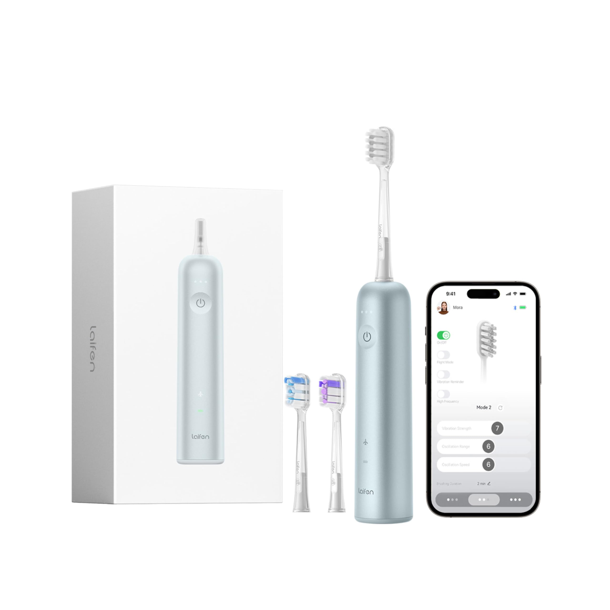 Laifen Wave Alu Elektrische Zahnbürste Blau