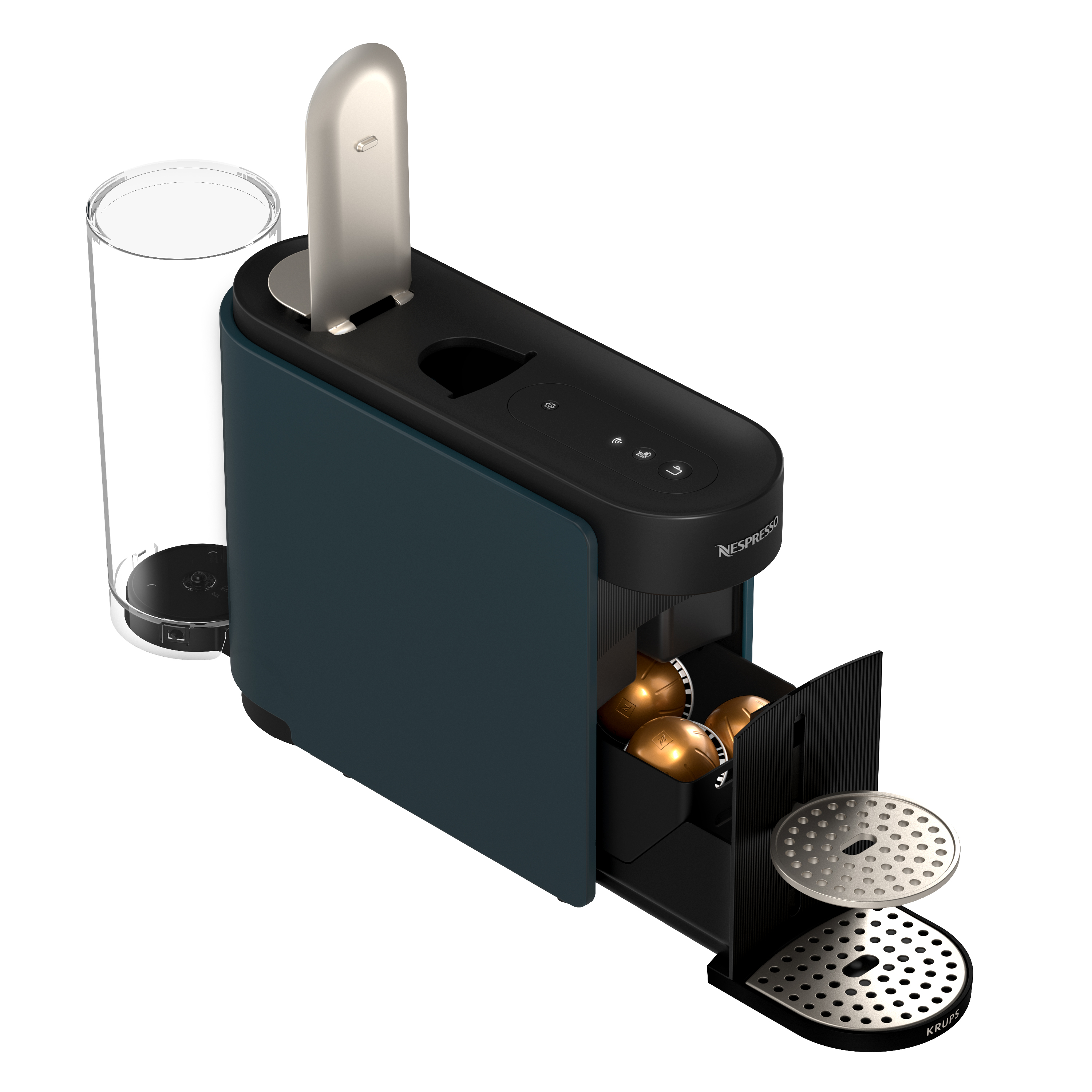 Krups VERTUO Up Kaffeekapselmaschine Kapselmaschine Ocean Blue XN9404