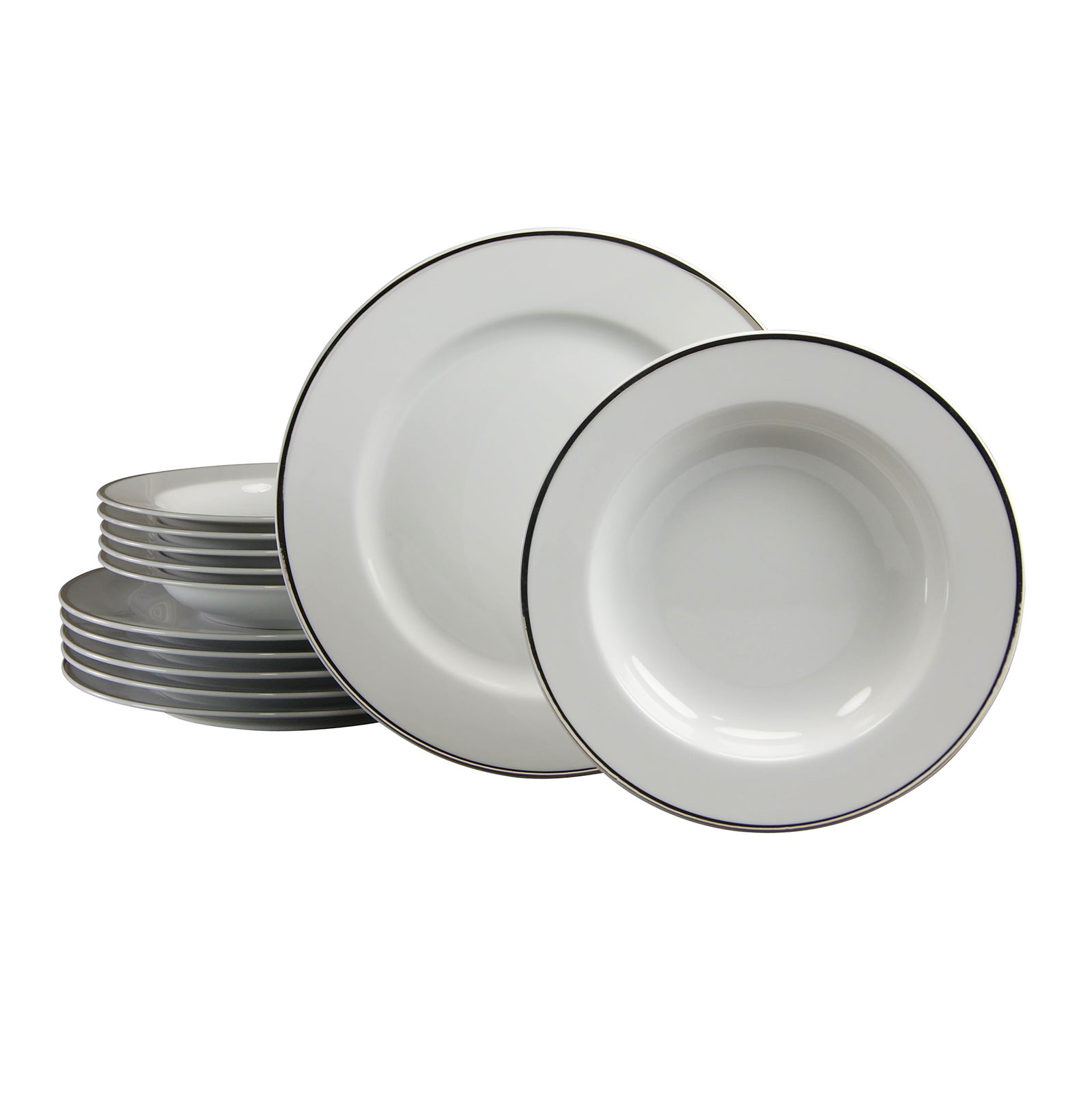 CreaTable, 15663, Serie PLATIN Astra, Tafelservice 12 teilig