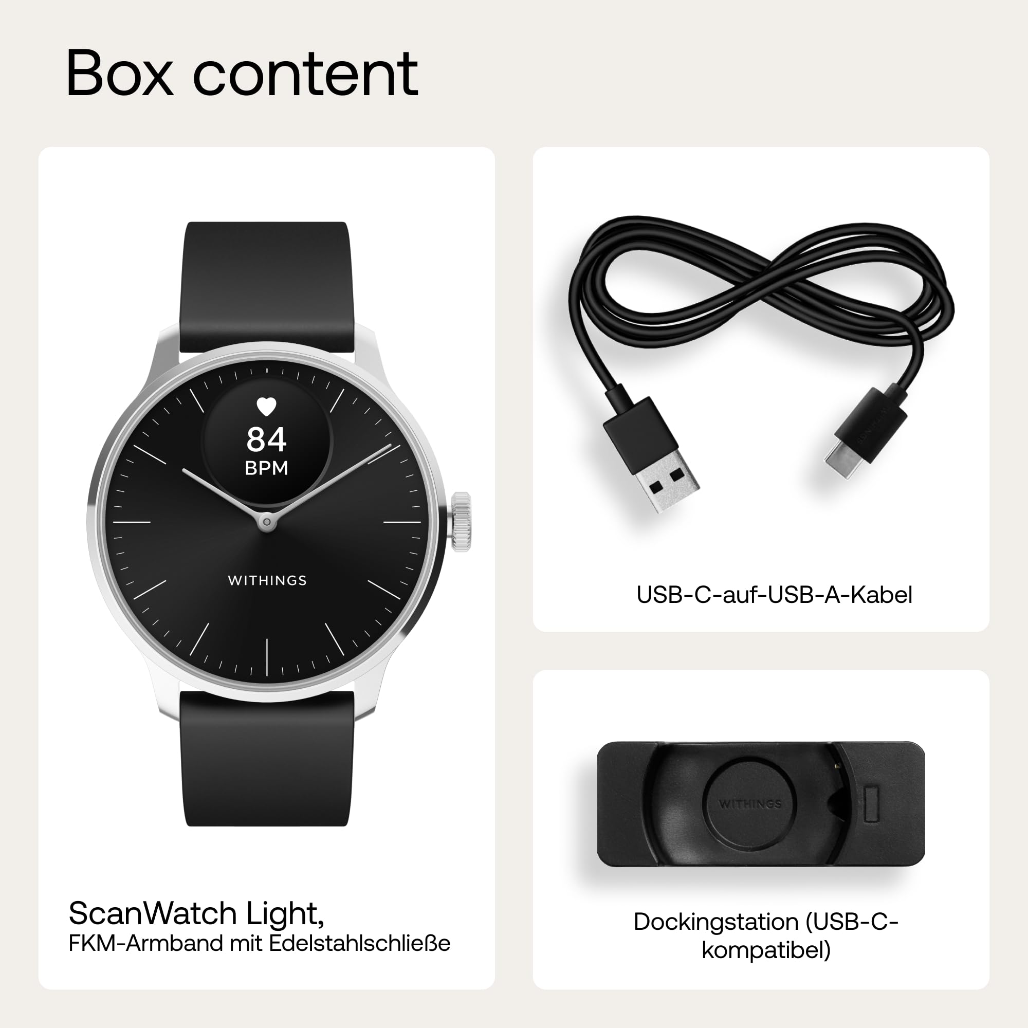 Withings ScanWatch Light – Hybrid Smartwatch