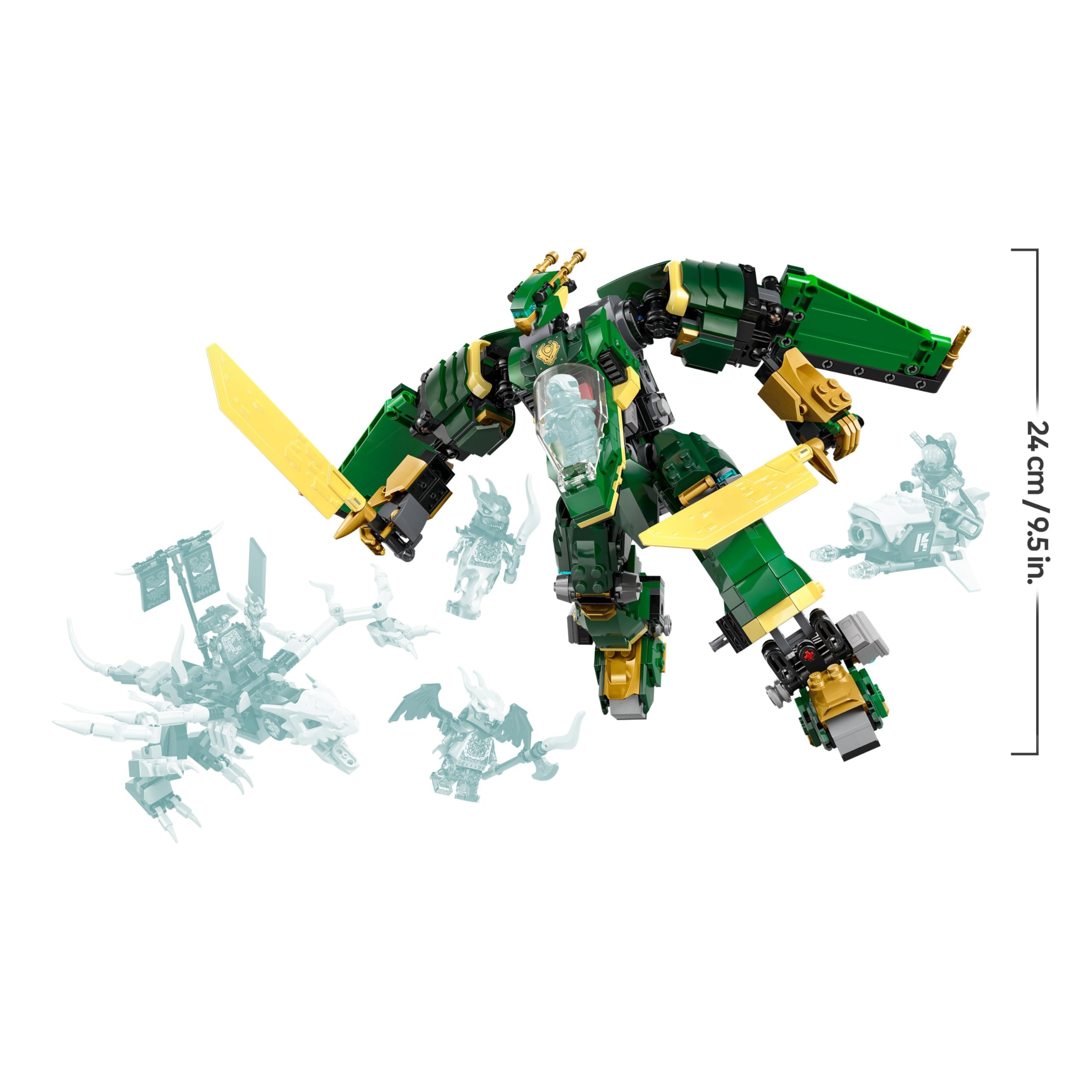 LEGO NINJAGO 2in1 Lloyds Jet-Mech - Spielzeug mit 5 Minifiguren 71845