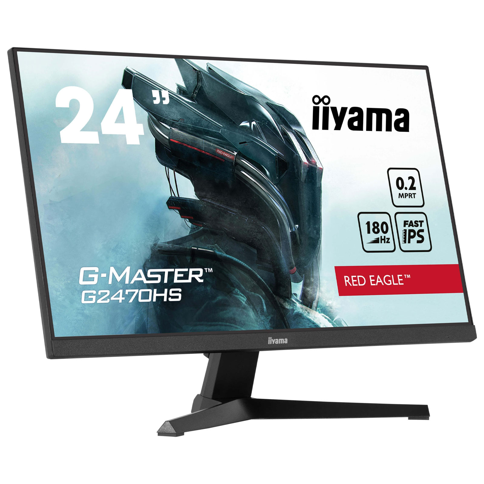 iiyama G-Master G2470HS-B1, Schwarz, 23,8 Zoll, Full HD, IPS, 180 Hz, 0,2 ms